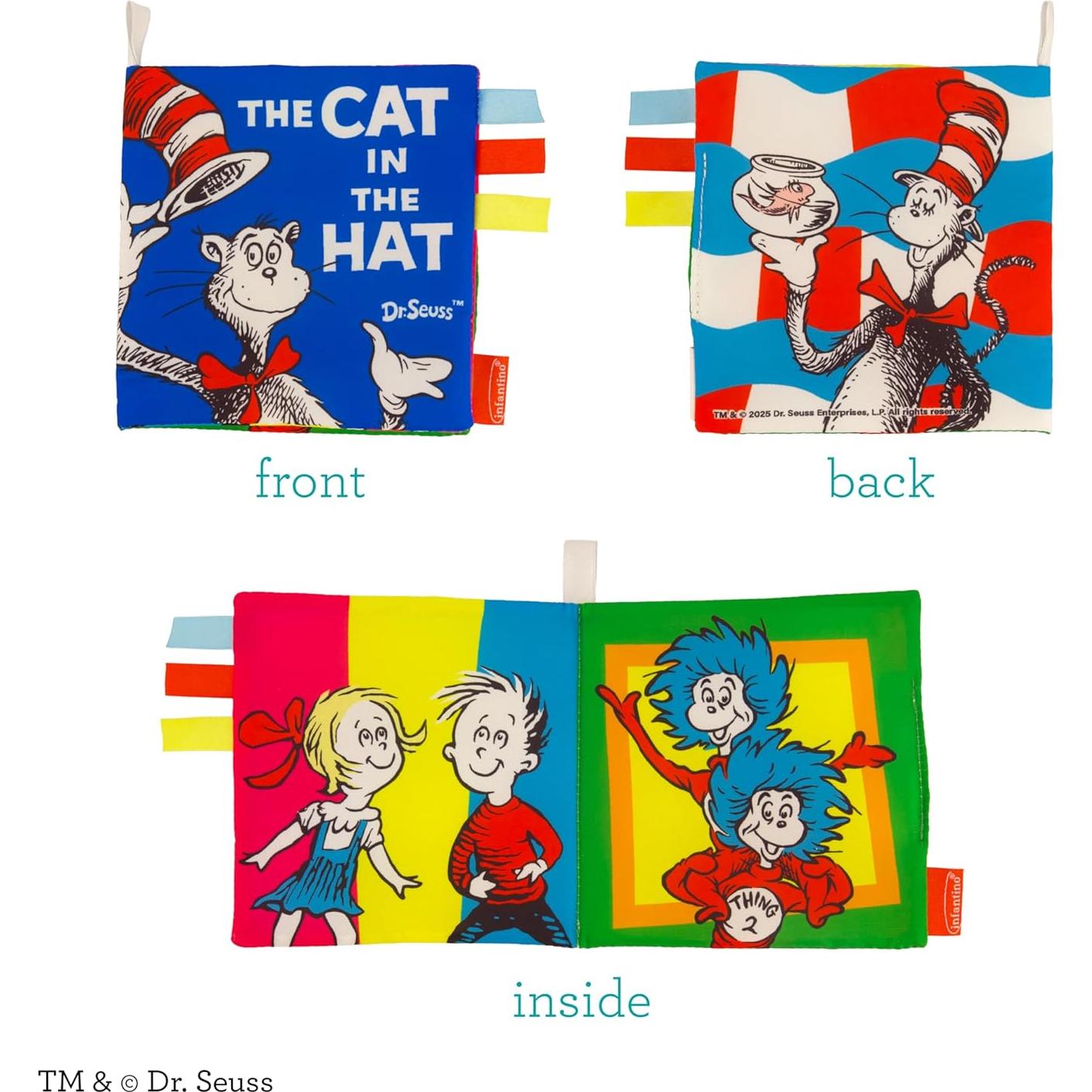 Libros de Actividad Suaves Infantino Dr. Seuss 2 Piezas