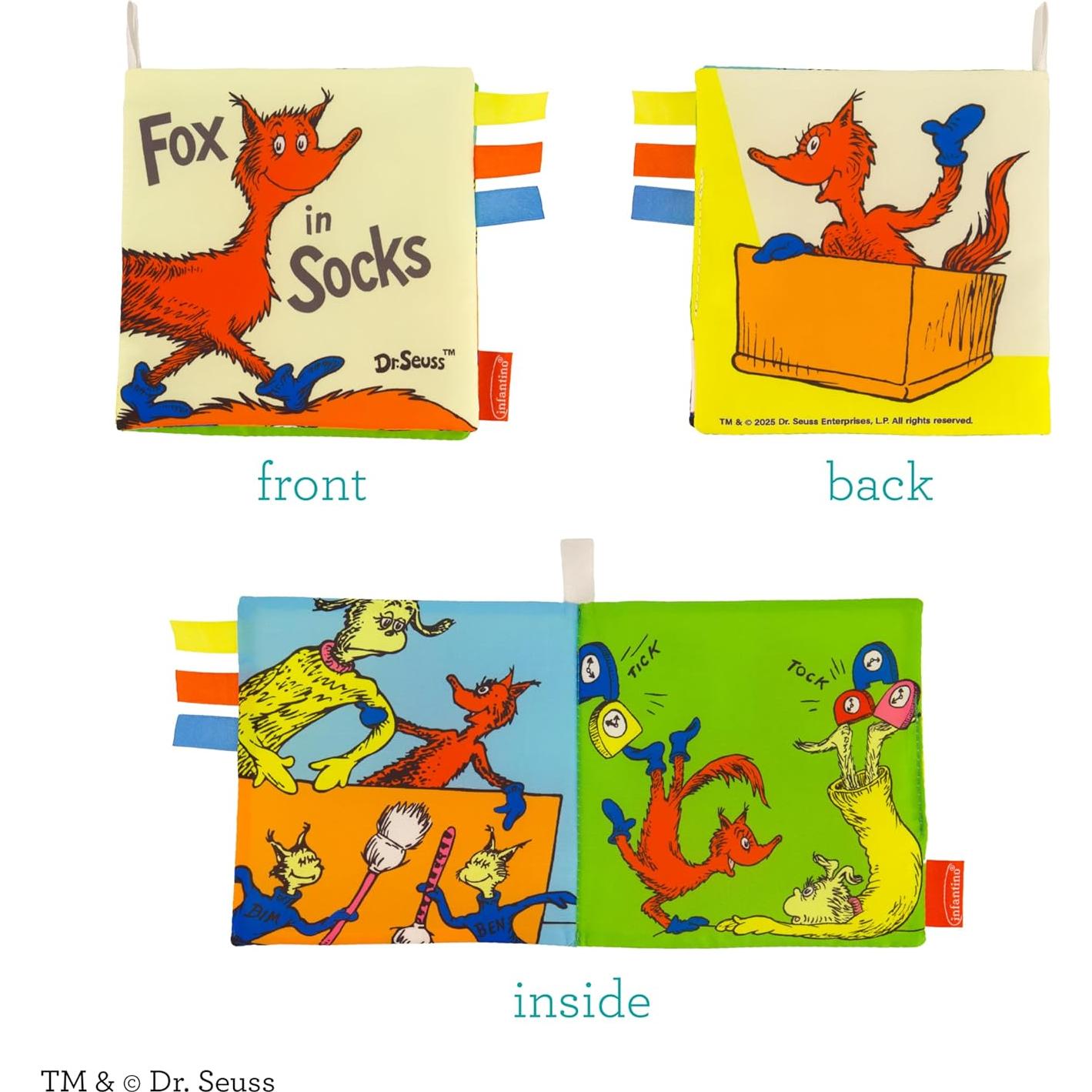Libros de Actividad Suaves Infantino Dr. Seuss 2 Piezas