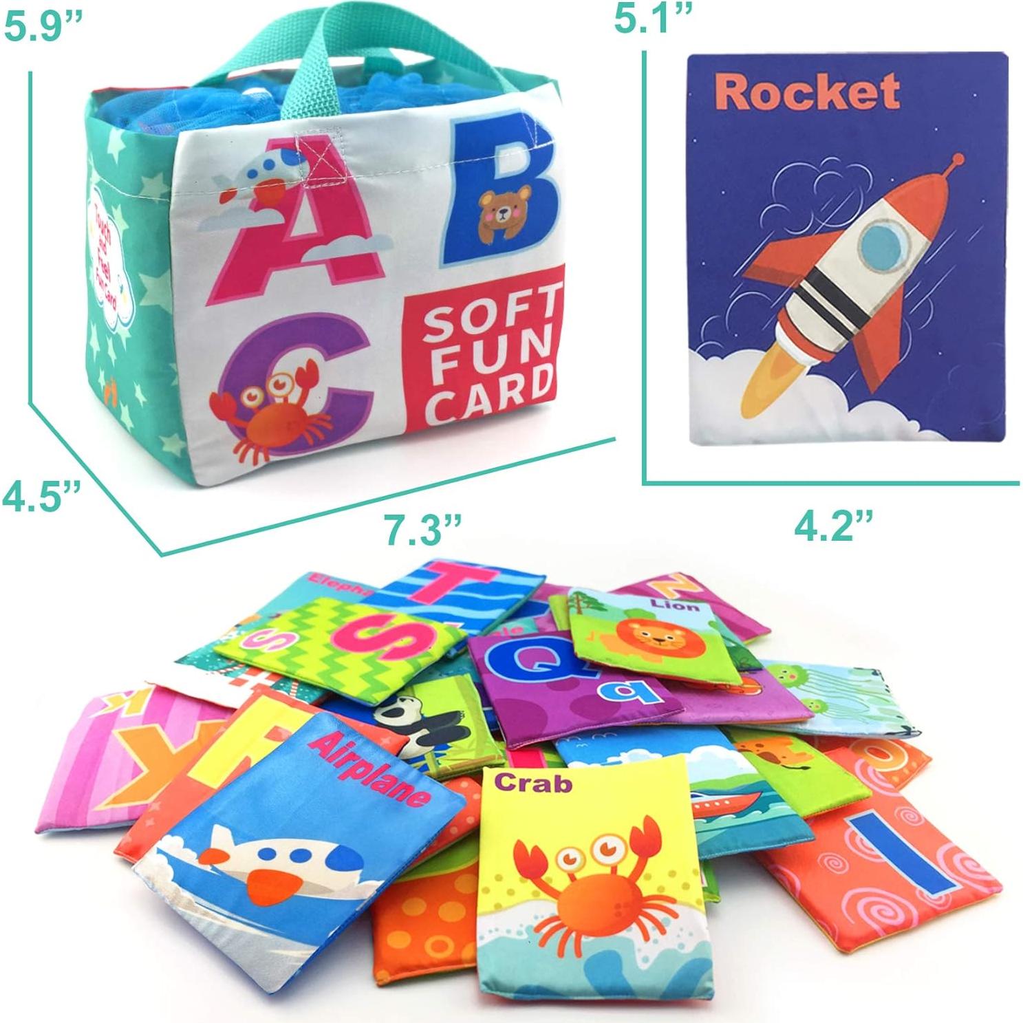 Tarjetas Suaves del Alfabeto YoungWa - 26 Piezas para Bebés