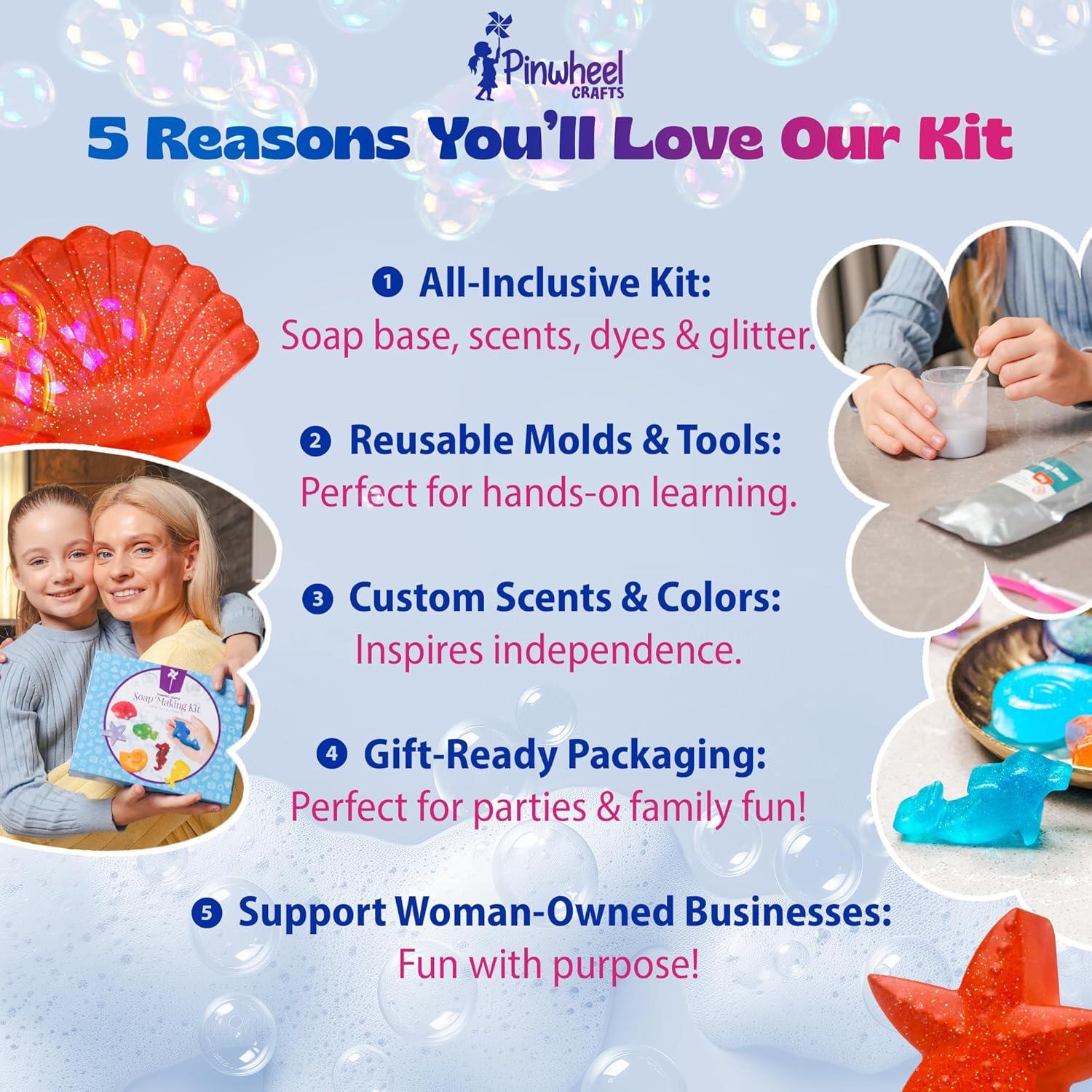 Kit de Fabricación de Jabón DIY Pinwheel Crafts - Vida Marina