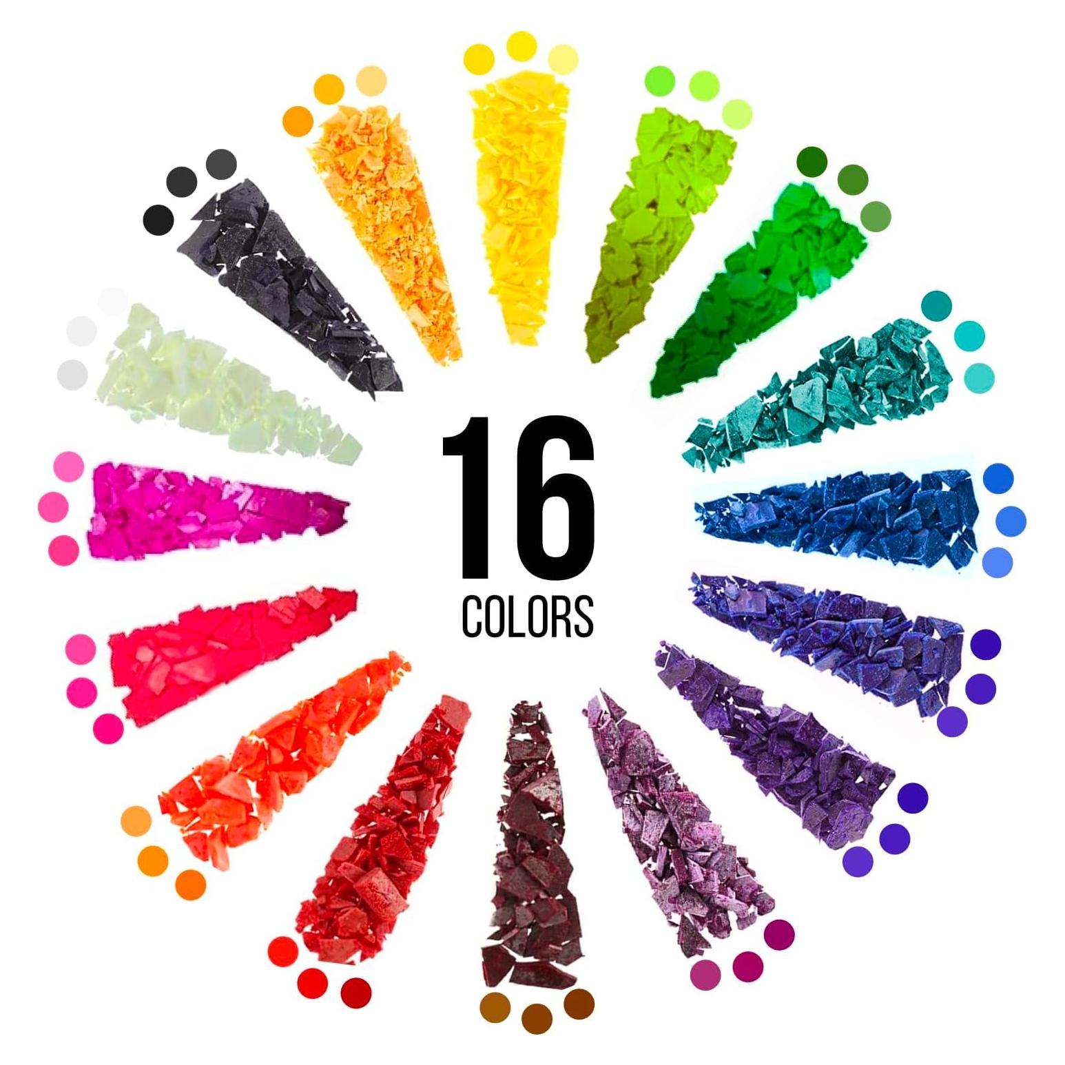 Tinte para Velas Craft911 - 16 Colores en Polvo (3g cada uno)