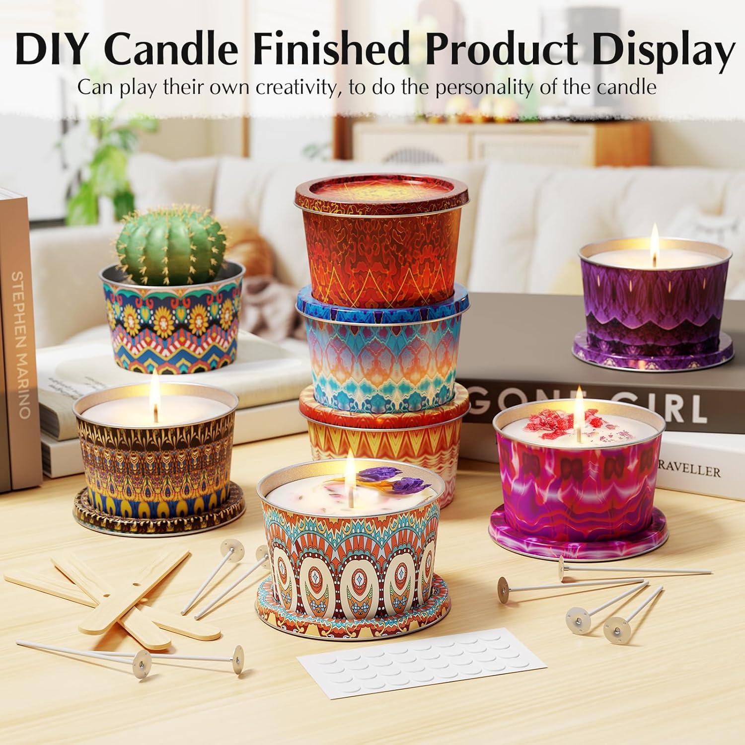 Latas de Vela Vacías Happyhube 24 Piezas 70.9 g Metal