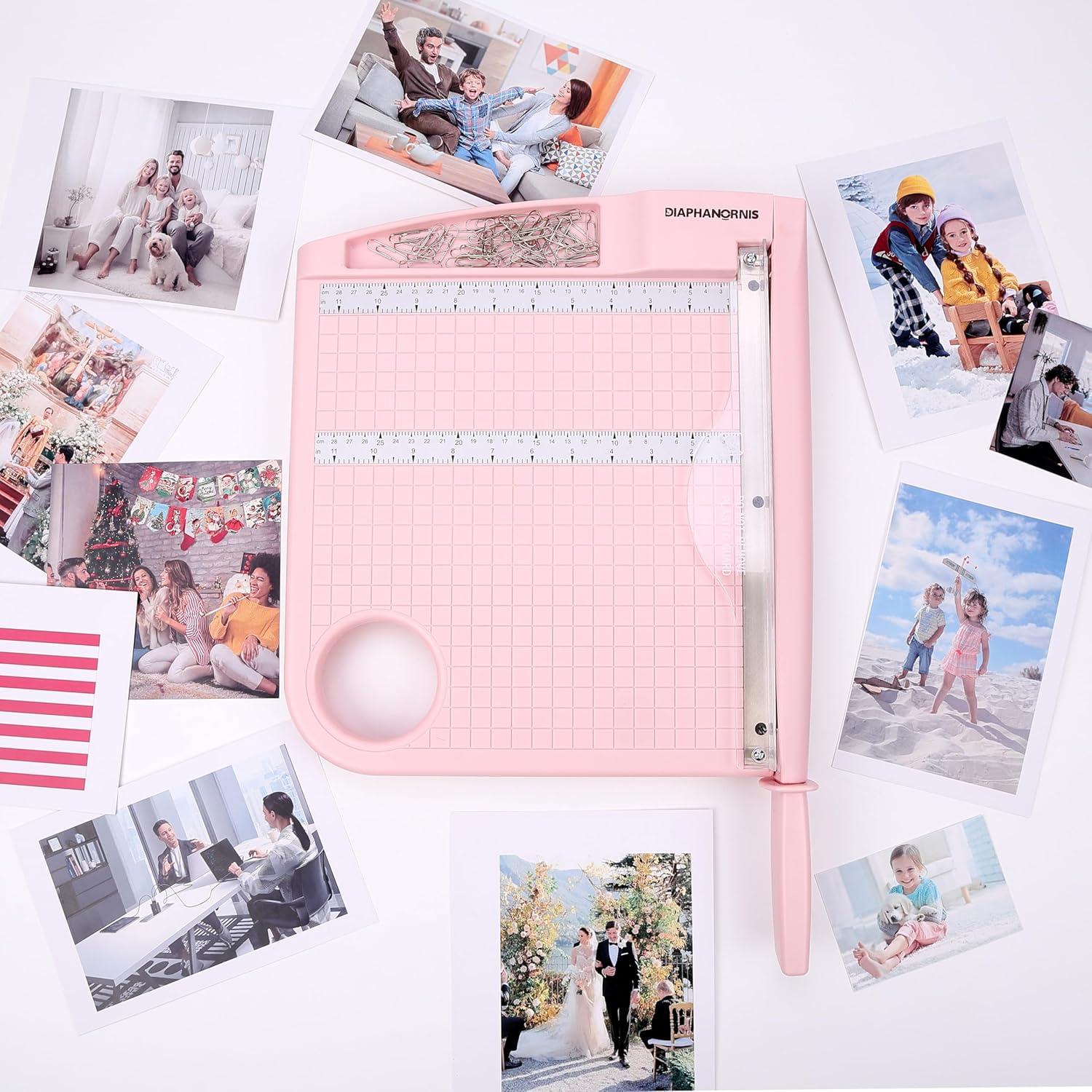 Cortadora de Papel Guillotina DIAPHANORNIS 30.48 cm Rosa