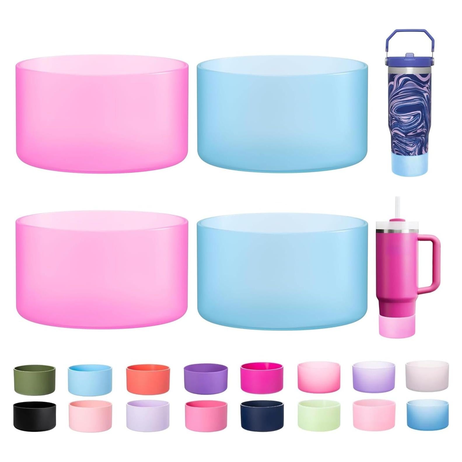 Paquete de 4 Botas de Silicona LONPARRY para Stanley Cup 30-40 oz