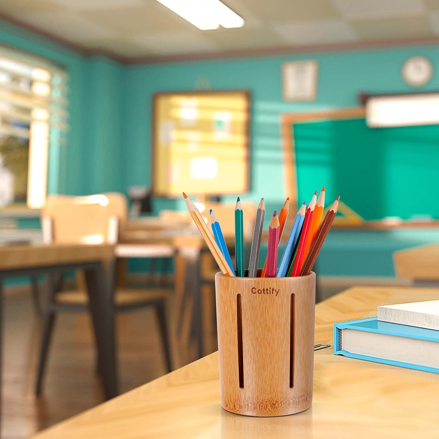 Soporte de Cepillo de Dientes de Bambú Cottify - Drenaje Rápido