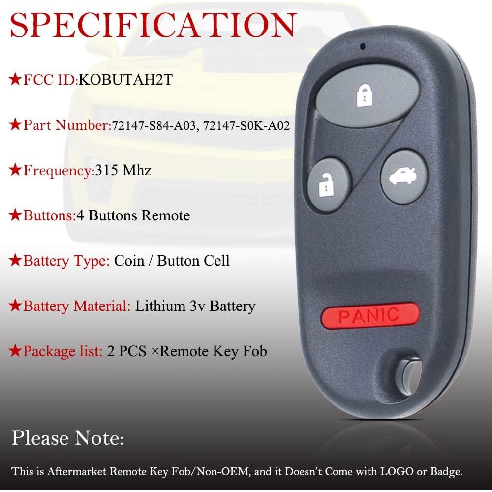 Control Remoto MechanMagic para Honda Accord y Acura TL