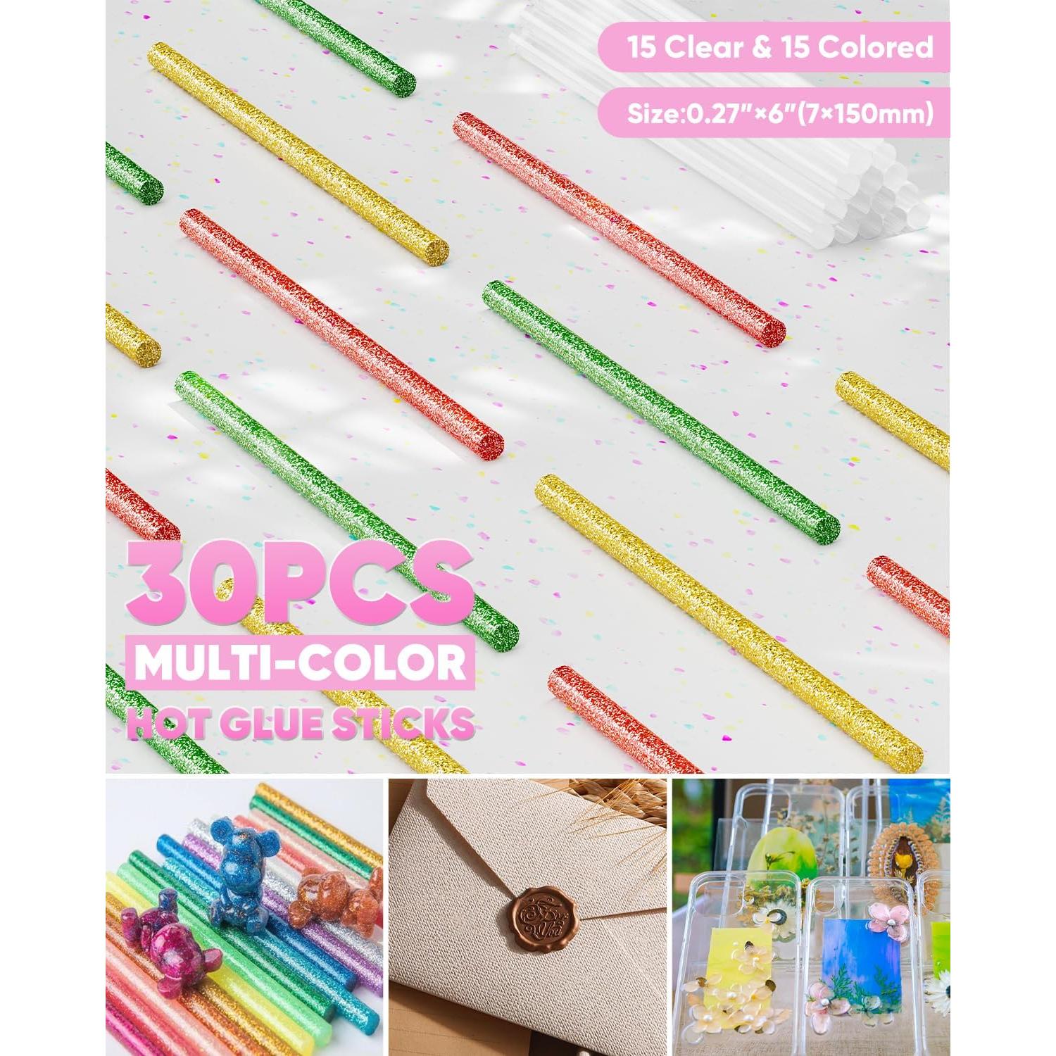 Pistola de Pegamento Caliente Inalámbrica EZUVITA 4V Rosa