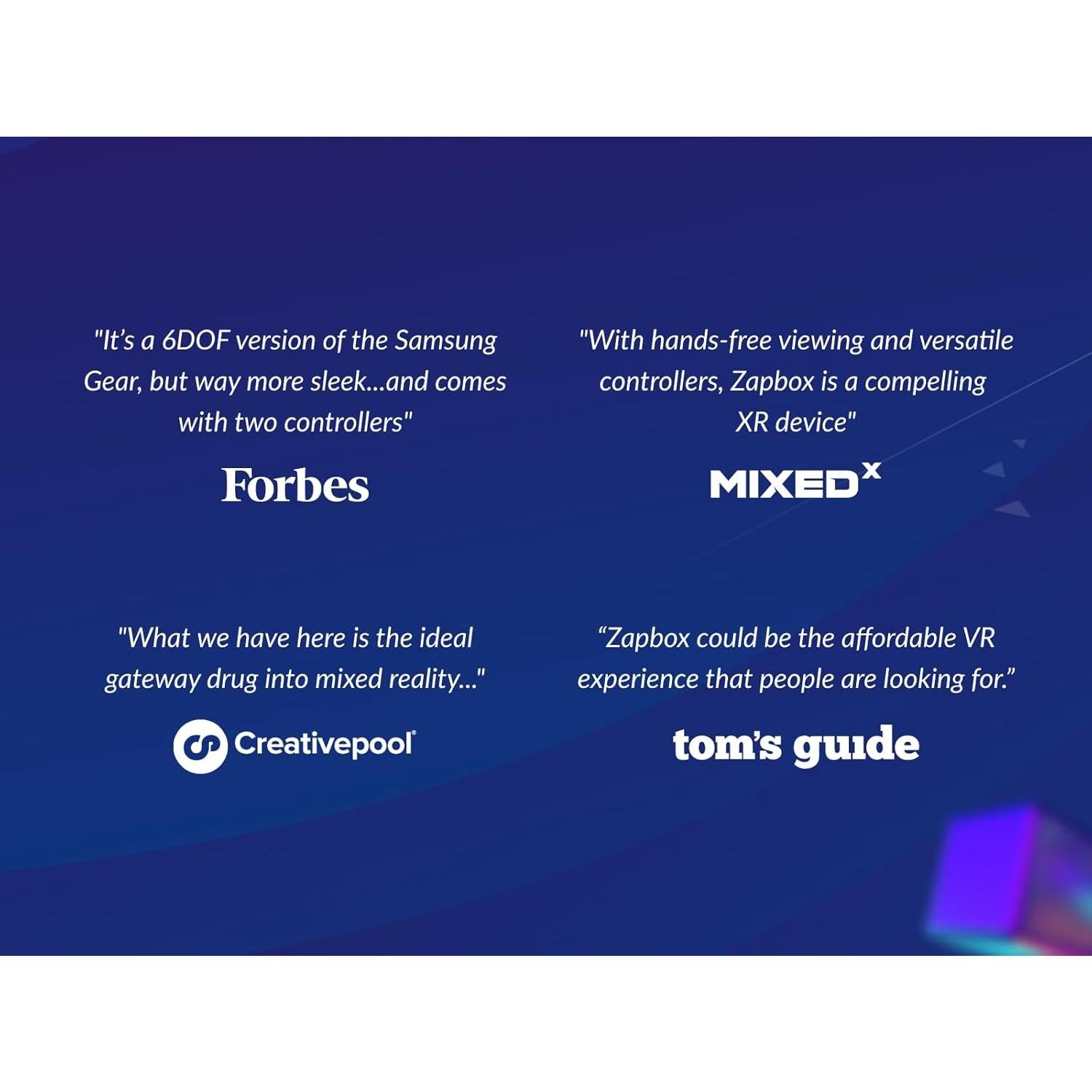 Auricular VR Zapbox para iPhone con controladores de movimiento