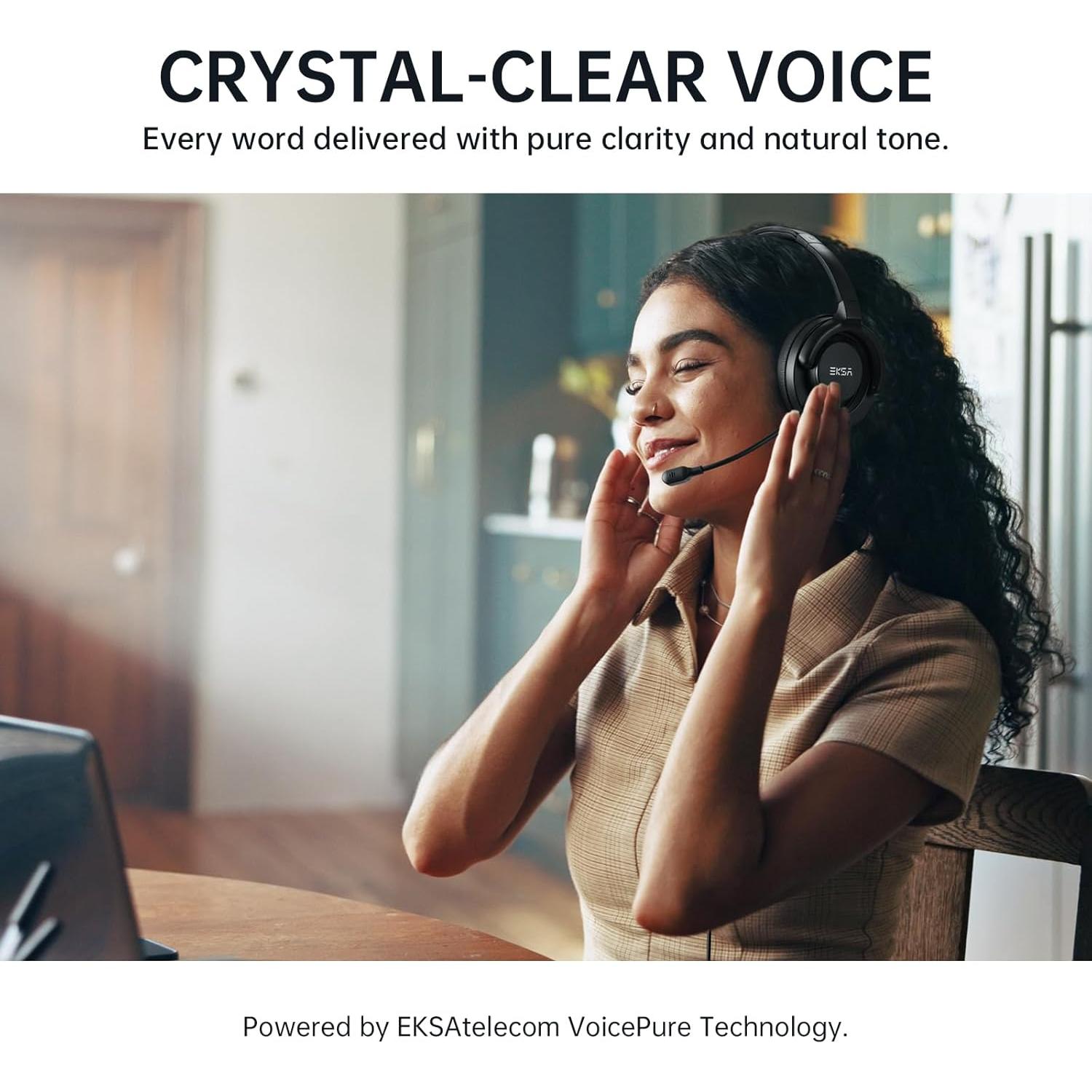 Auriculares USB EKSA H27 con Micrófono y Cancelación de Ruido