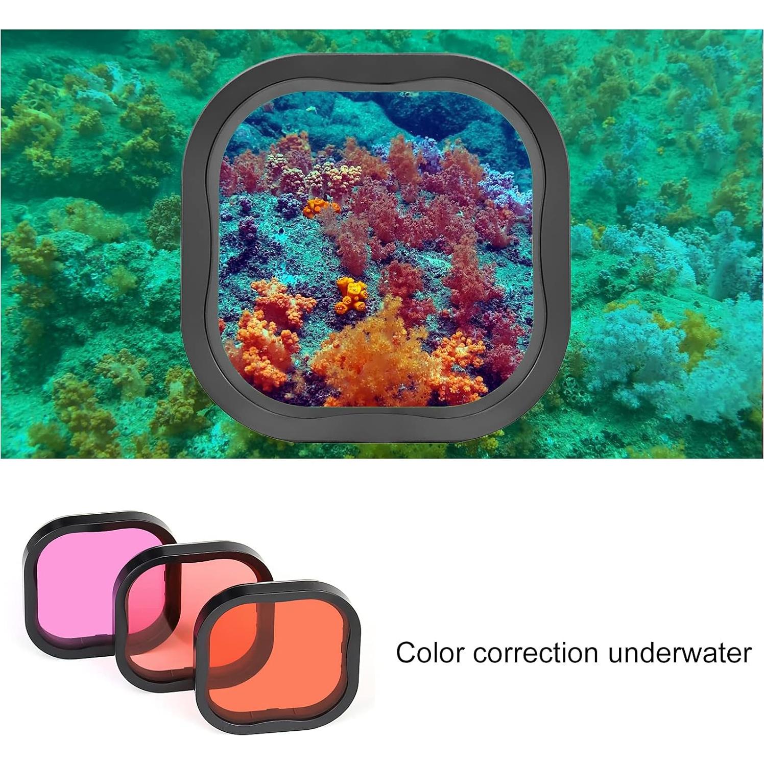 Funda Impermeable GEPULY con Filtros para GoPro Hero 13-9