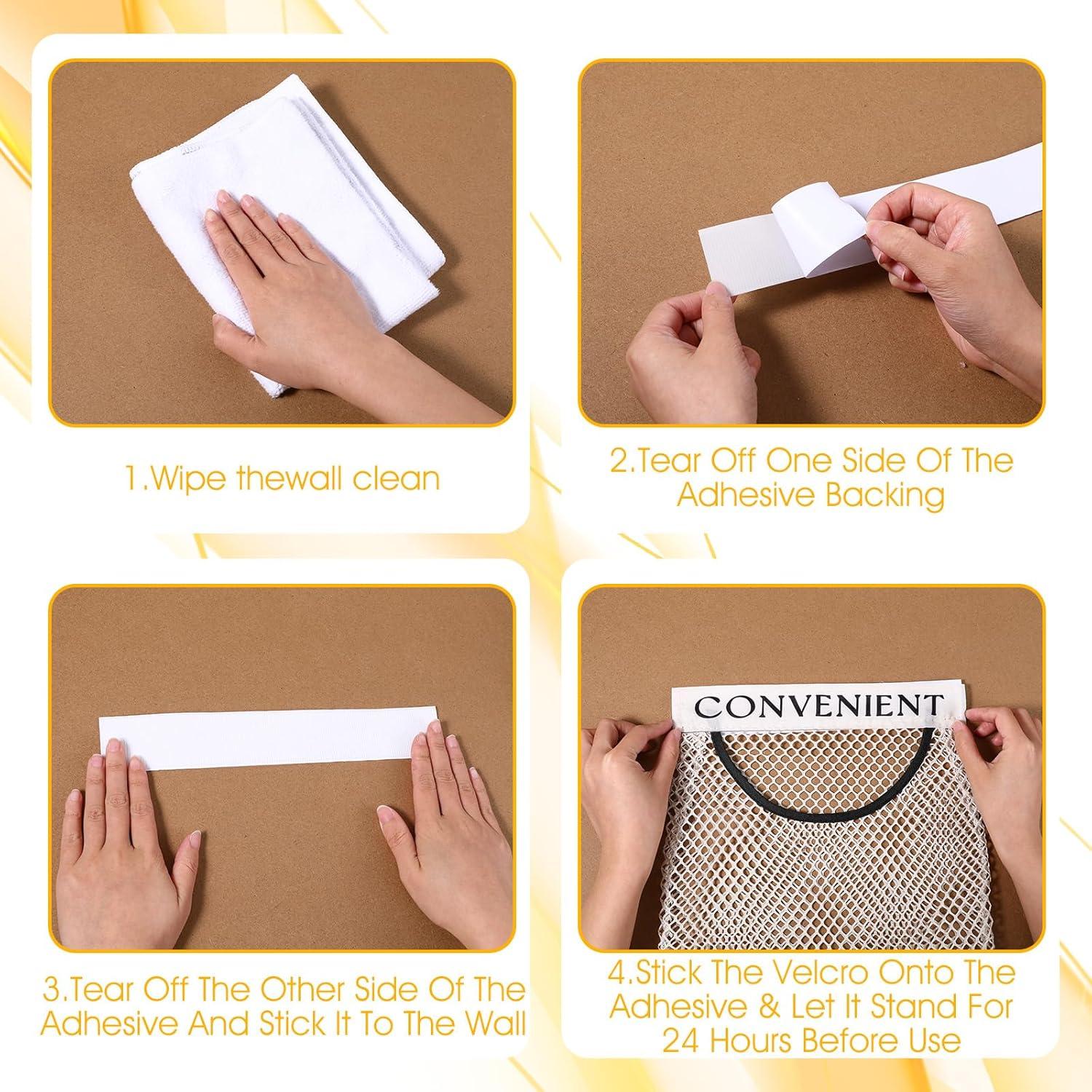 Soporte de Almacenamiento de Malla HJZHII 3 Pcs Beige 27x22 cm