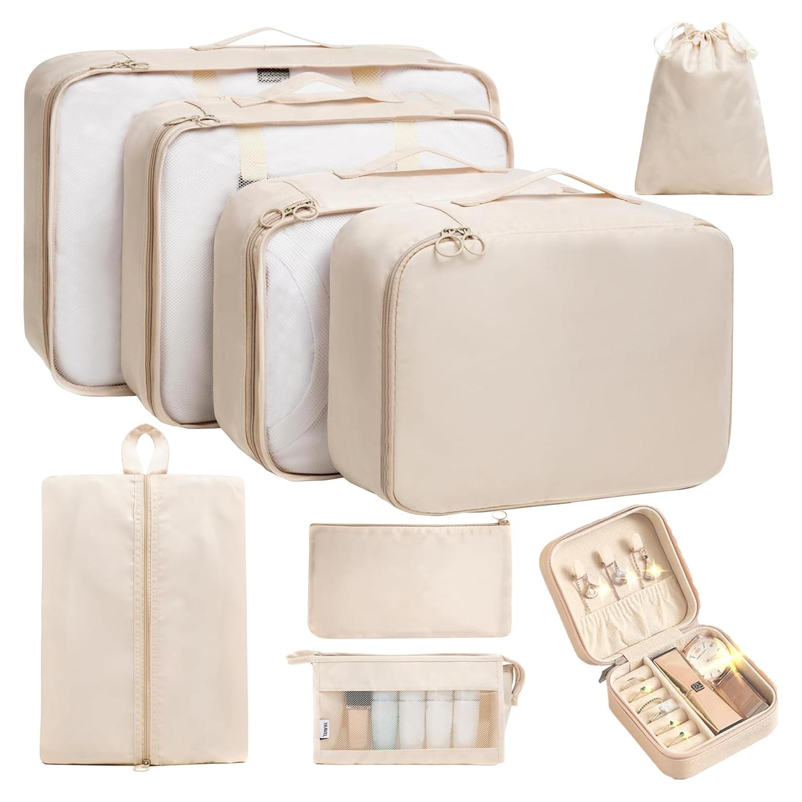 Juego de Cubos de Empaque TRAILKICKER 9 Piezas Beige