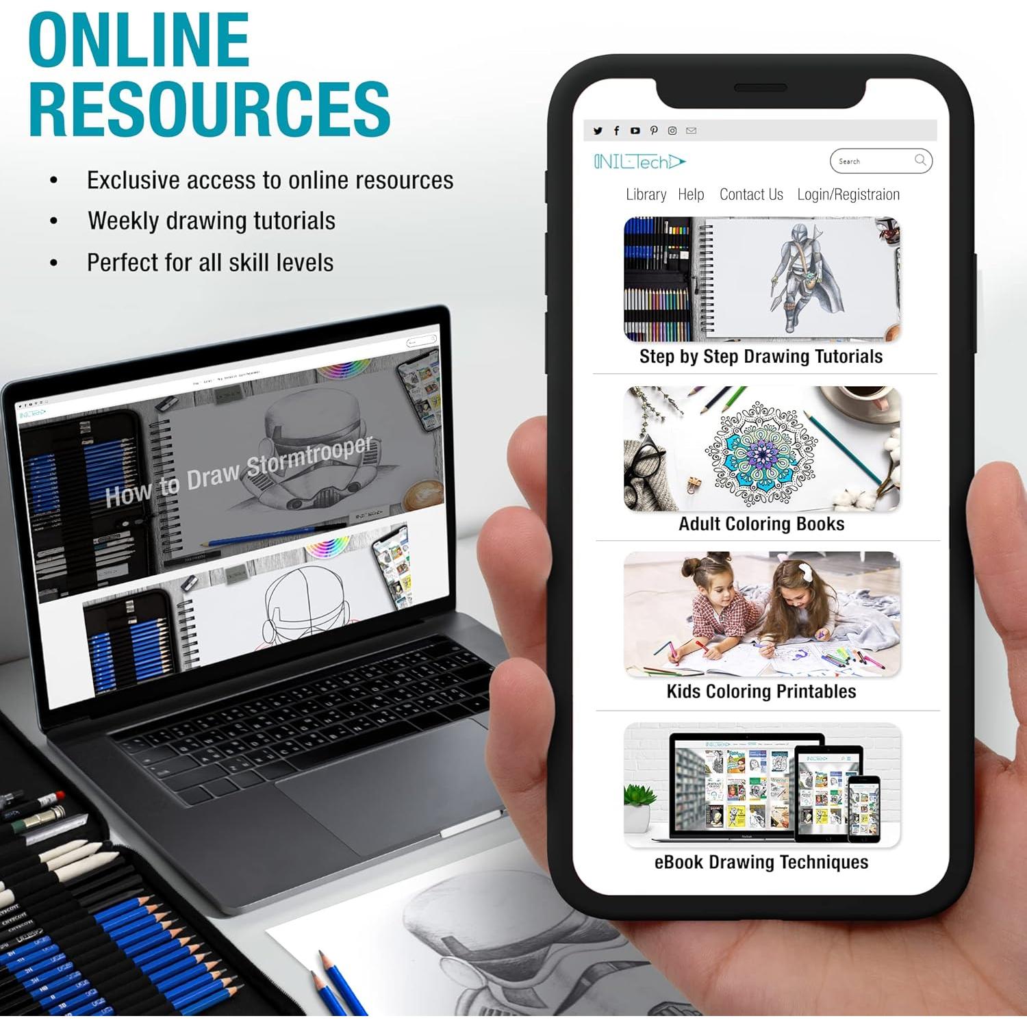 Cuaderno de Dibujo Espiral NIL Tech 70 Hojas Papel Marrón 30x22cm