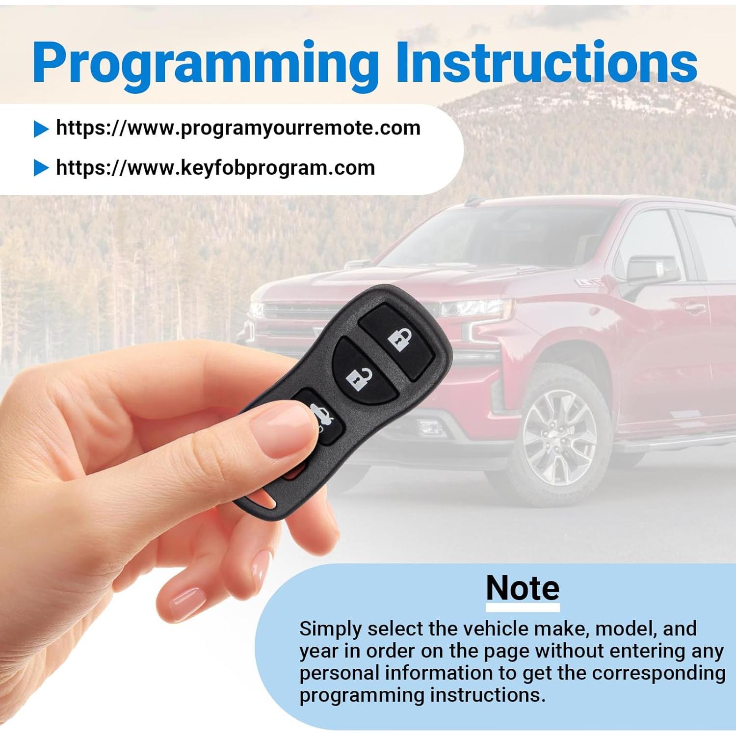 Control Remoto Nissan 2002-2017 Lehicriar 4 Botones