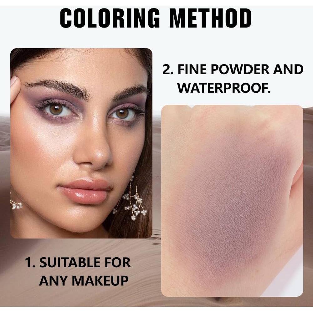 Paleta de Sombra de Ojos Mate evpct A05 Mauve Taupe Plum 1.13g