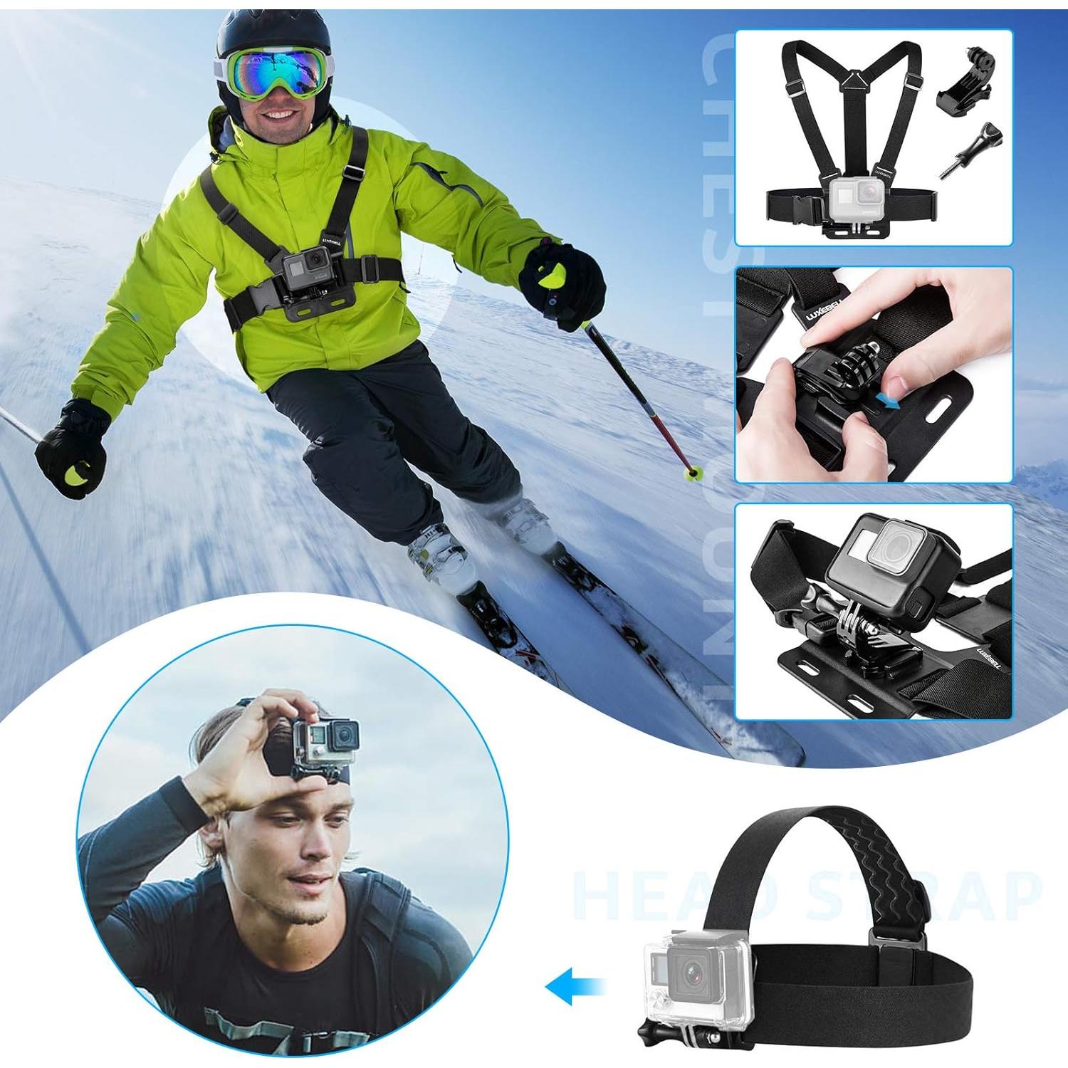 Kit de Accesorios Luxebell 14-en-1 para Cámara AKASO 4K