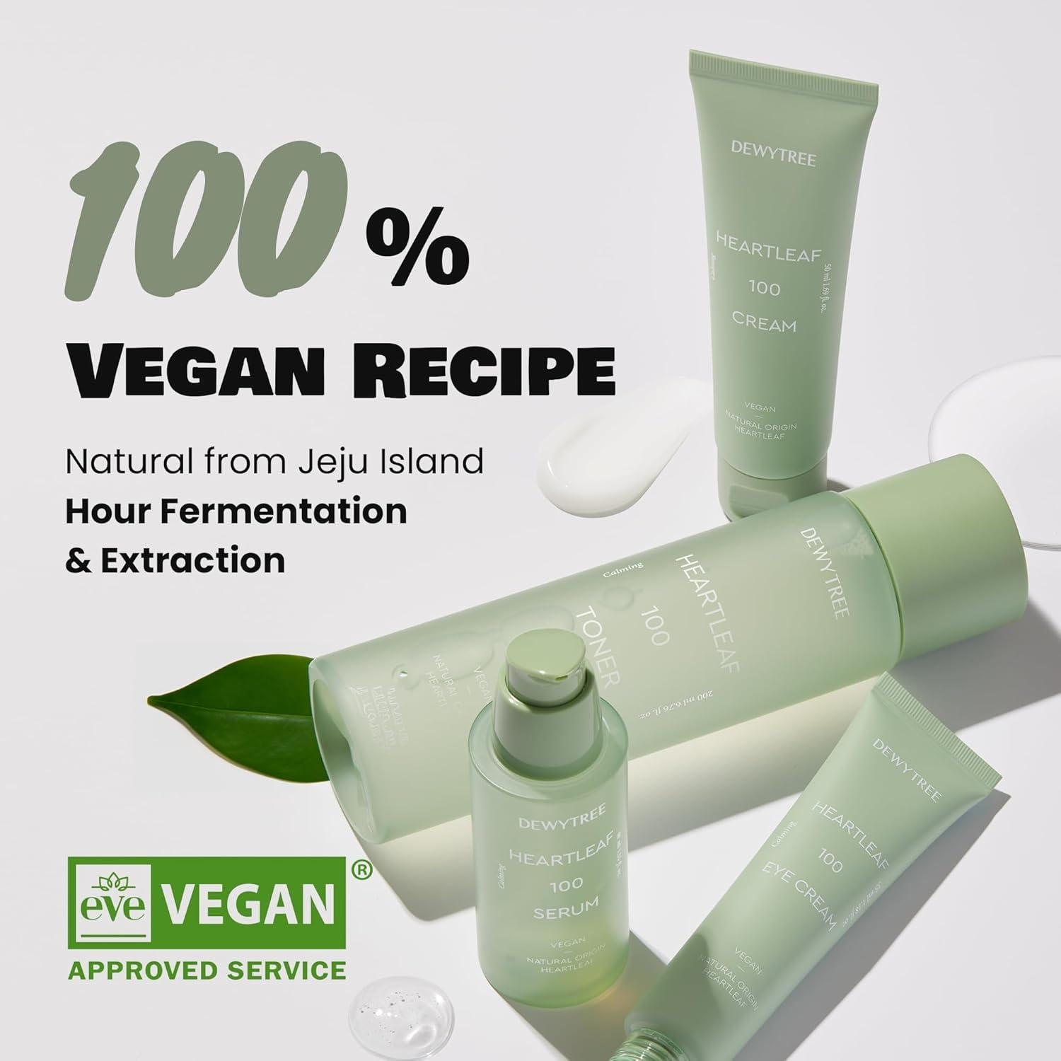 Tónico Facial DEWYTREE Heartleaf 100 - Hidratante Vegano 199.5 ml