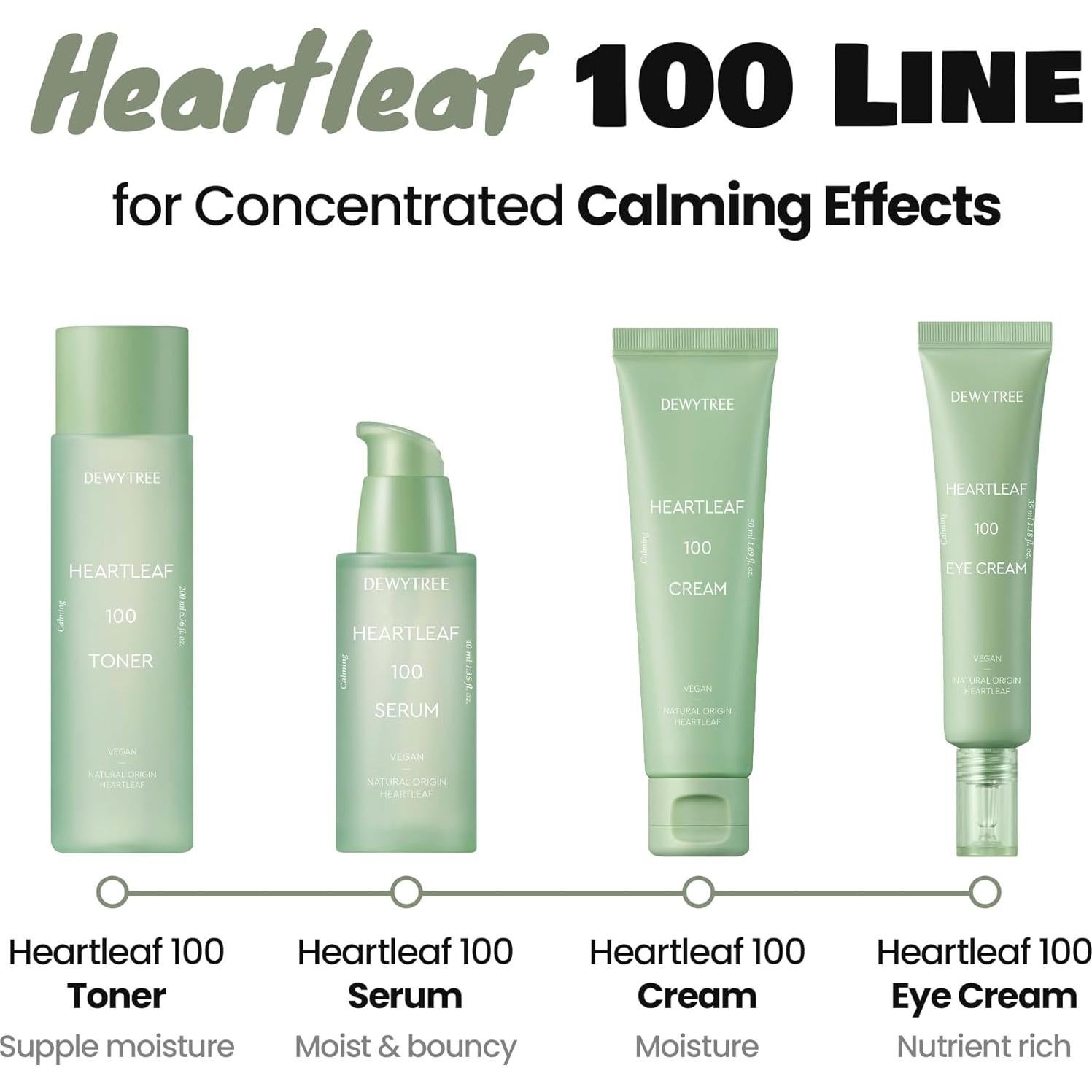 Tónico Facial DEWYTREE Heartleaf 100 - Hidratante Vegano 199.5 ml