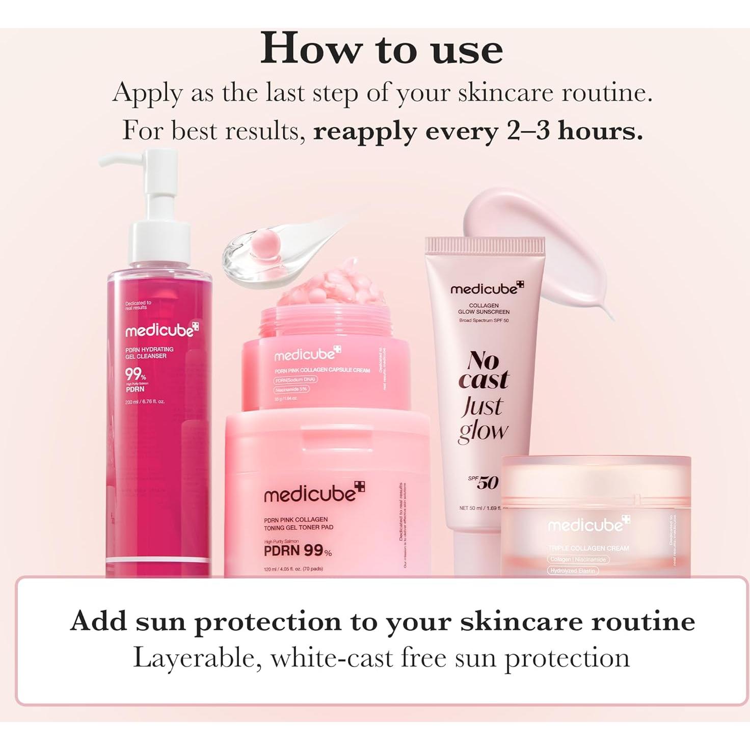 Medicube No Cast Just Glow Protector Solar Facial SPF 50