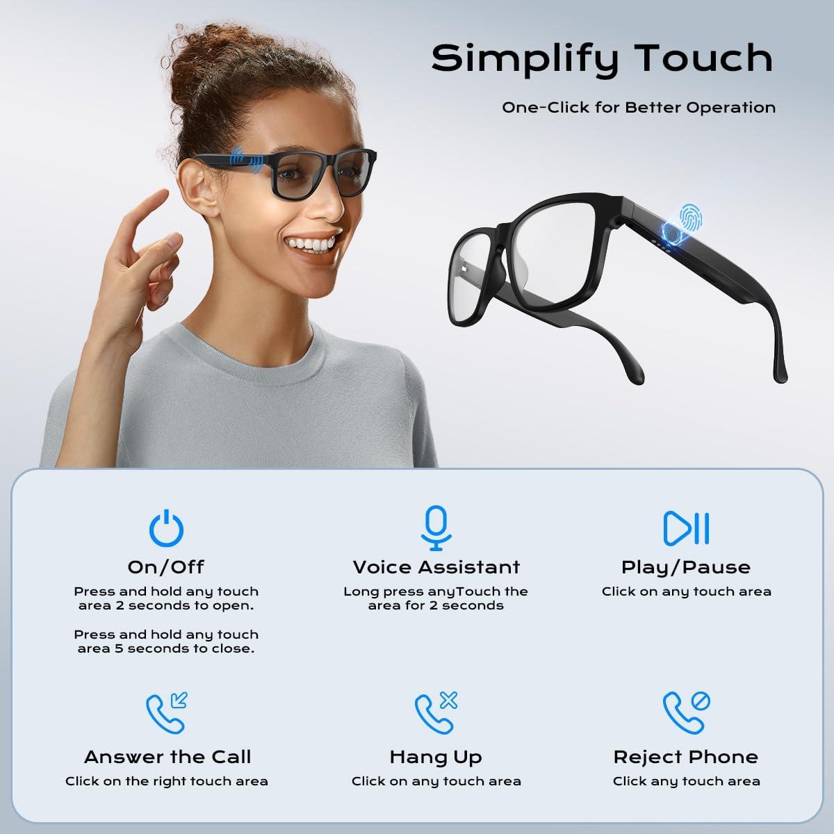Gafas Inteligentes Sanqi Youpin GS01 Bluetooth Fotocromáticas