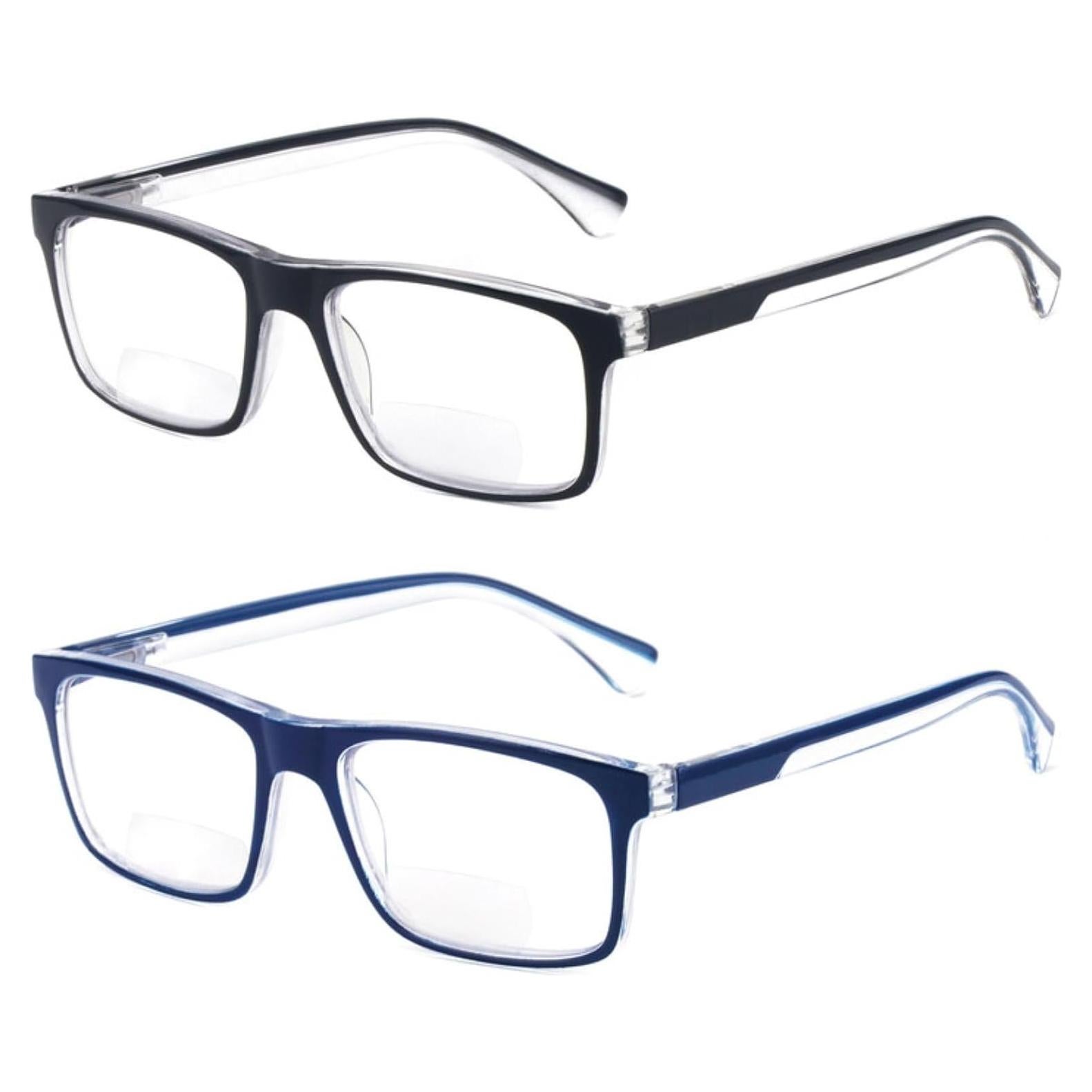 Lentes Bifocales Missfive 2 Paquetes Anti Luz Azul 2.5x