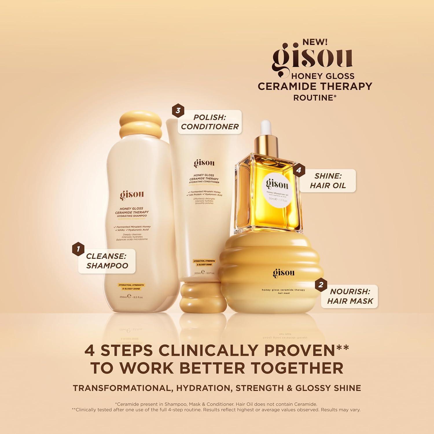 Acondicionador Hidratante Gisou Honey Gloss 221g - Ceramidas y Miel