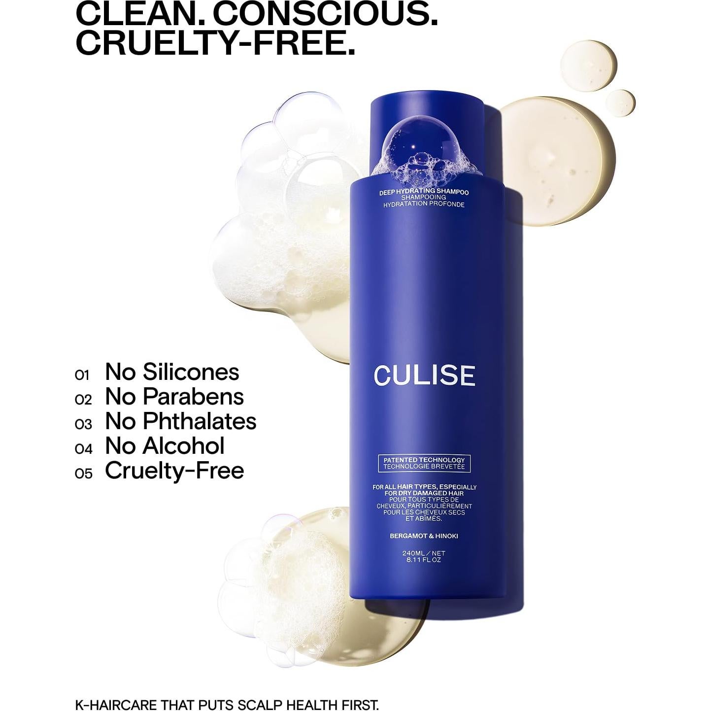 Champú Hidratante Profundo CULISE para Cabello Seco 321g