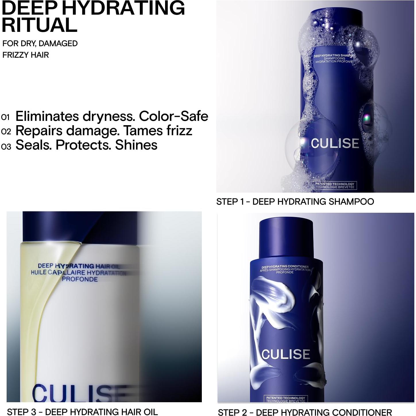 Champú Hidratante Profundo CULISE para Cabello Seco 321g