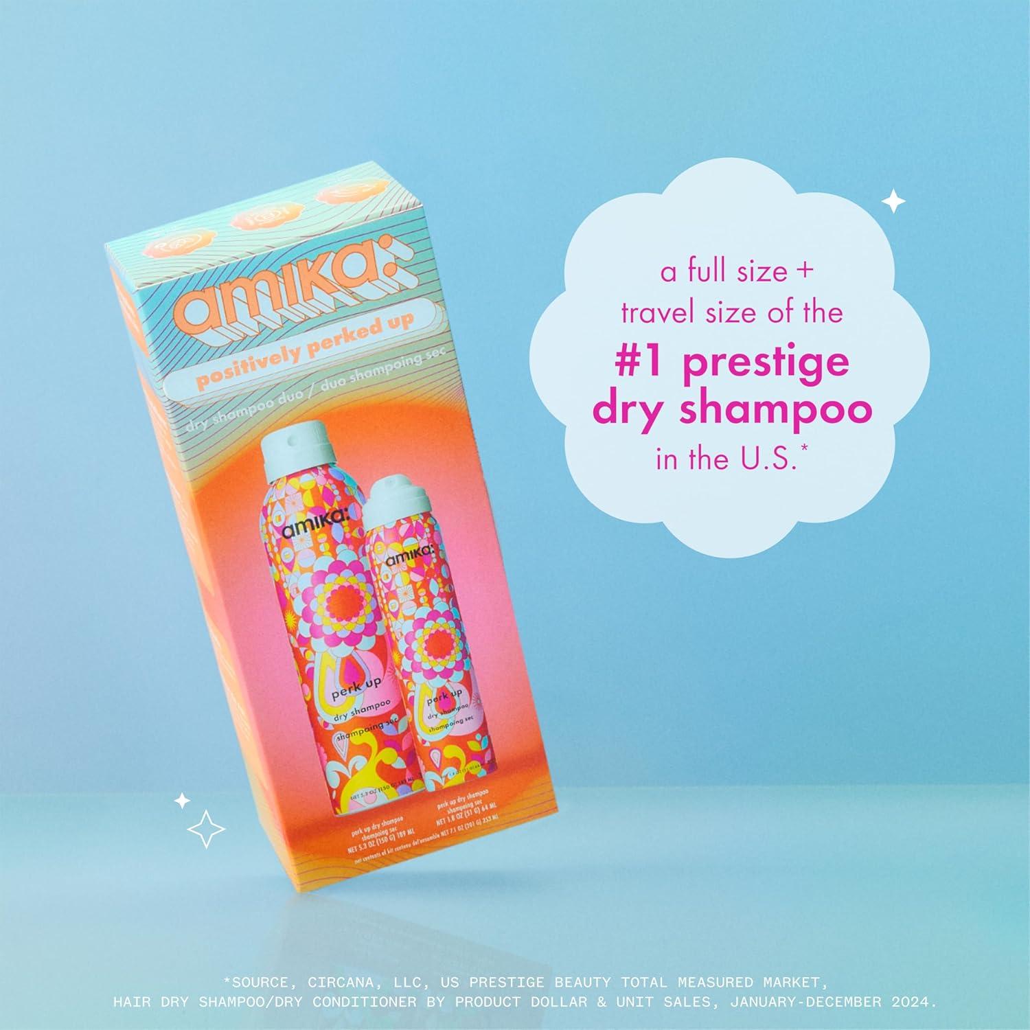 Champú Seco Amika Positivamente Animado 335g - Set Regalo