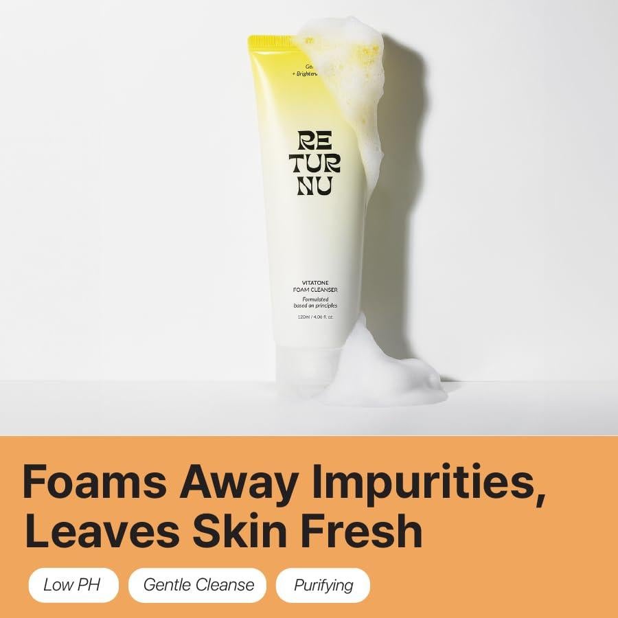 Limpiador Facial Espumoso Vitatone 120ml - Bajo pH con Vitamina C