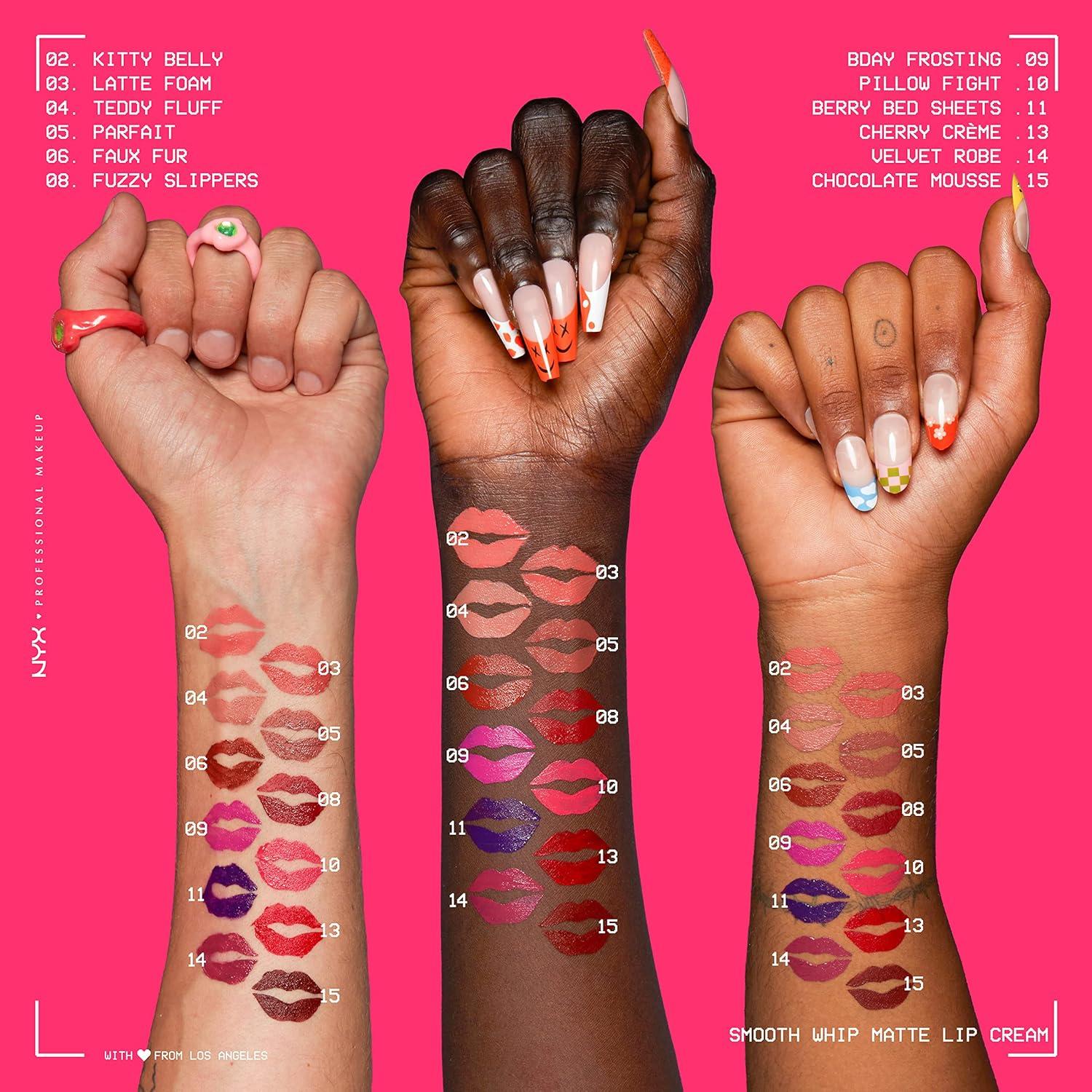 Crema de Labios Mate NYX 3.85 ml Larga Duración Vegano Teddy Fluff