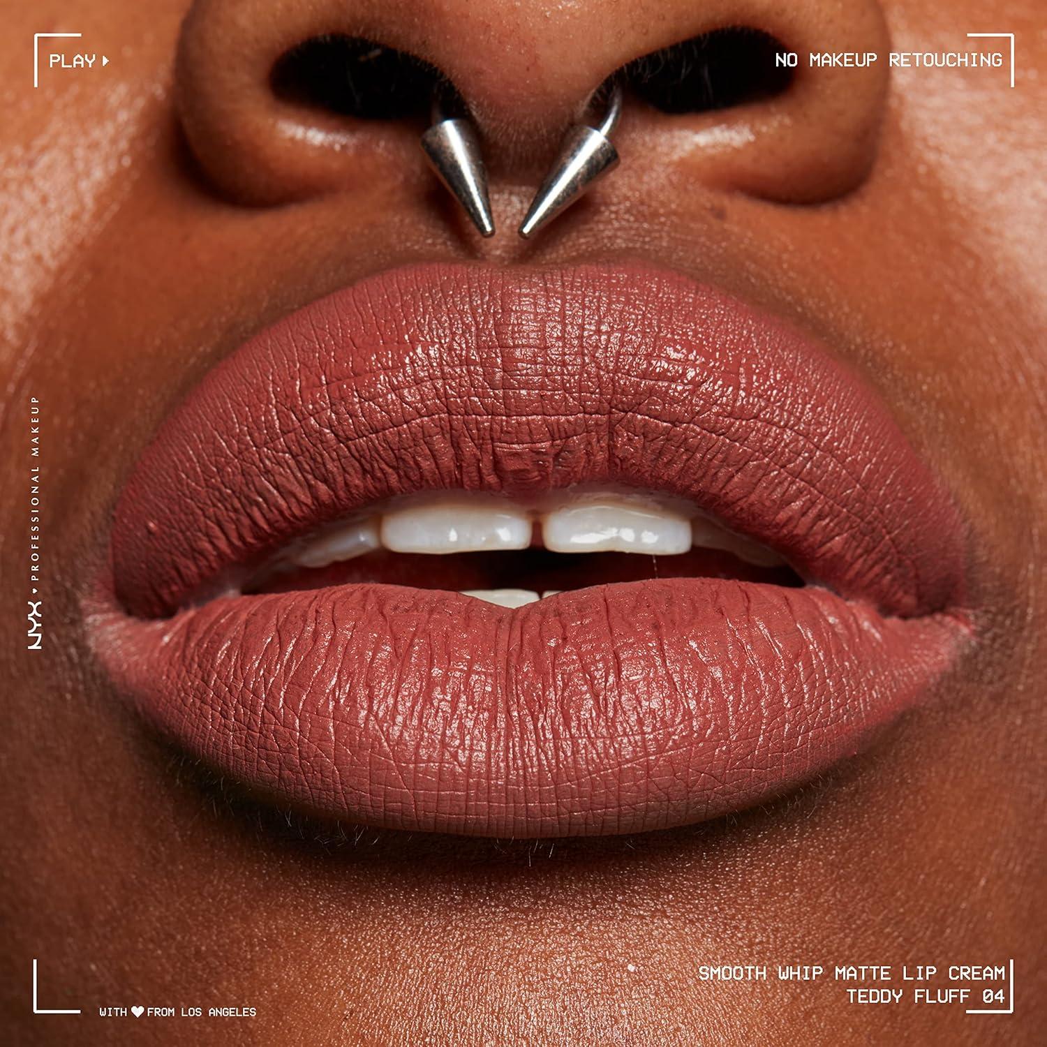 Crema de Labios Mate NYX 3.85 ml Larga Duración Vegano Teddy Fluff