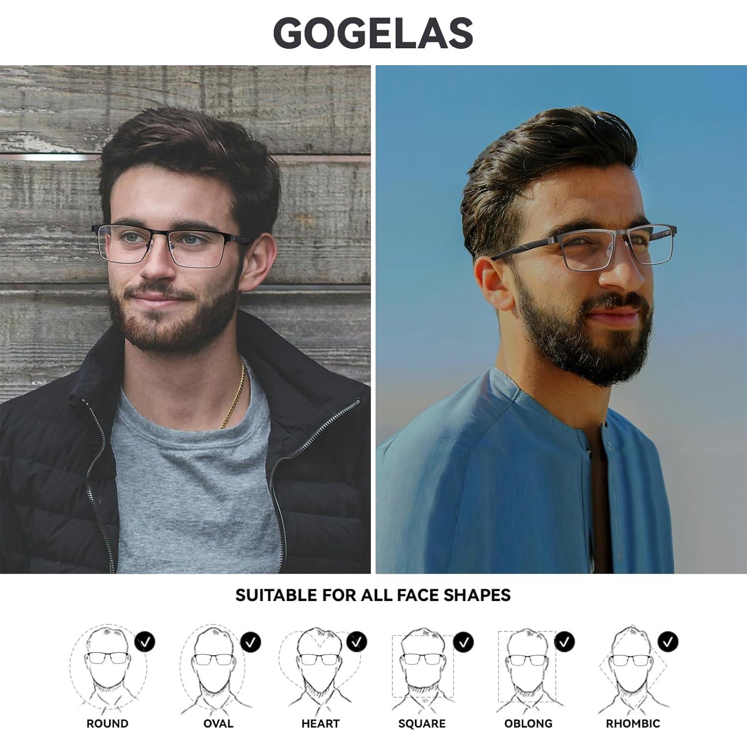 Paquete de 2 gafas progresivas GOGLEAS para hombres