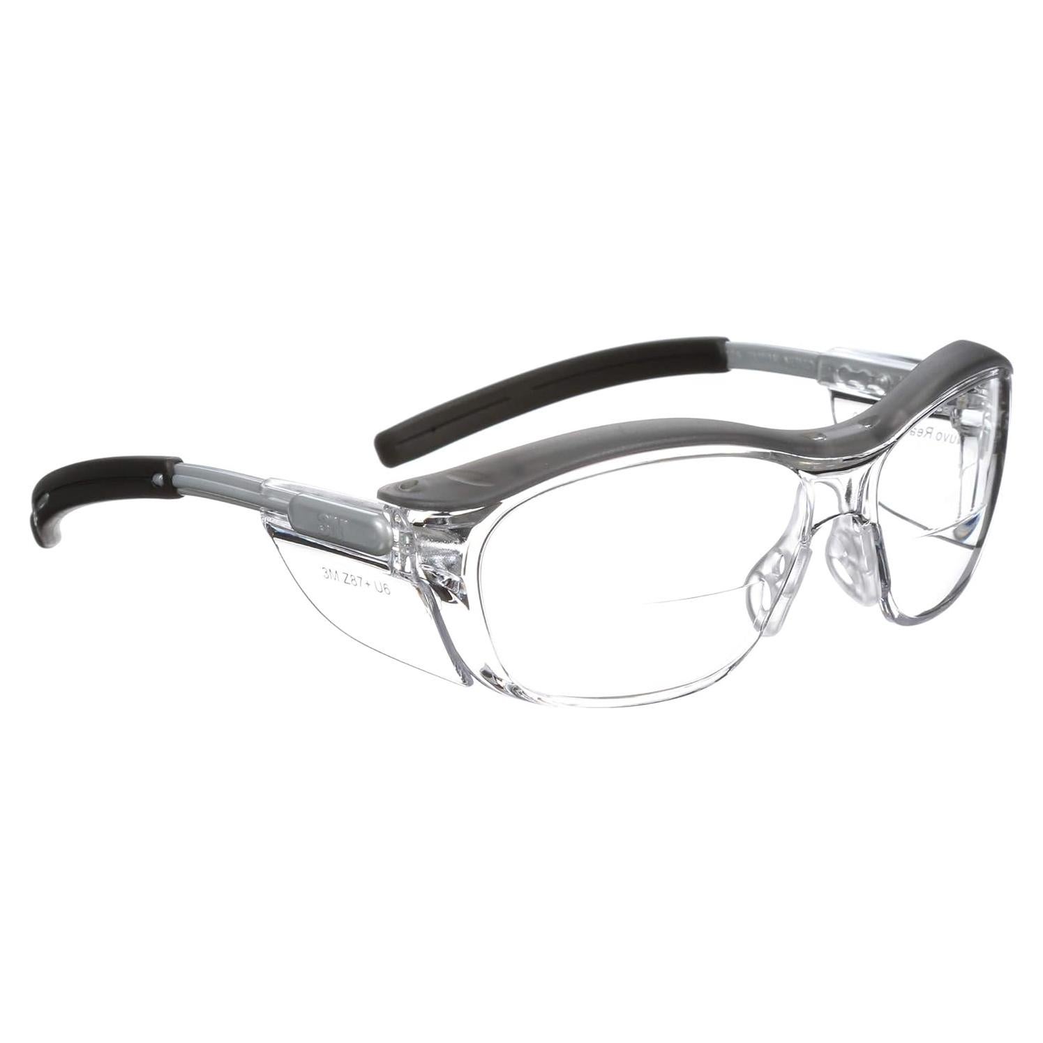 Gafas de Seguridad 3M Nuvo +2.0 Dioptrías Lente Clara Marco Gris