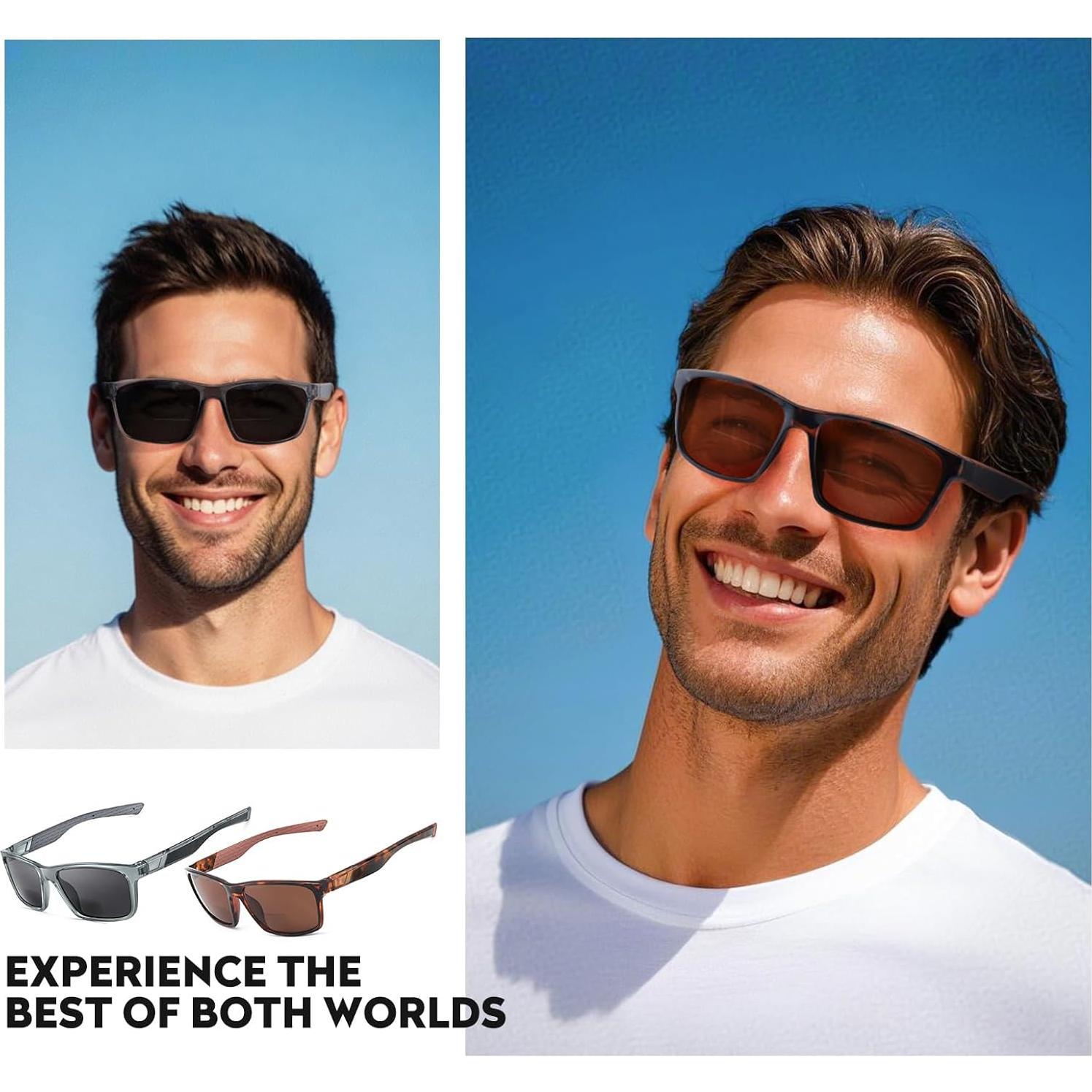 Gafas de Sol Bifocales Missfive 2 Pack UV400 1.5x