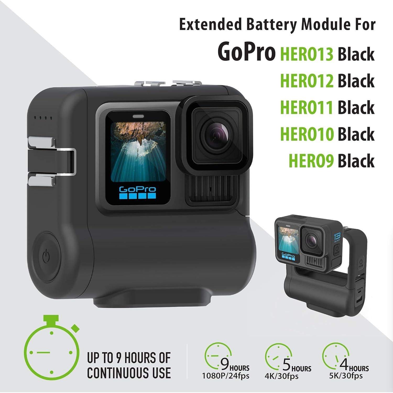 Batería Extendida 9 Horas Re-Fuel para GoPro Hero 9-13
