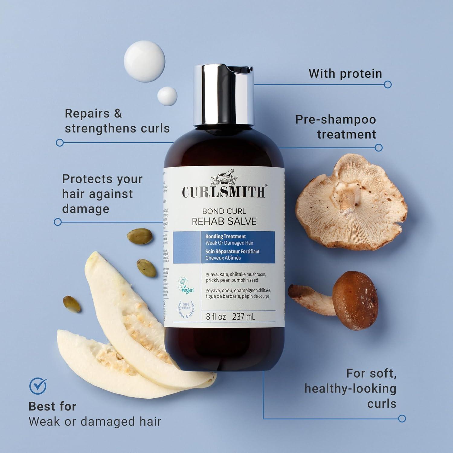 CURLSMITH Bond Curl Rehab Salve 236.59 ml - Tratamiento Vegano