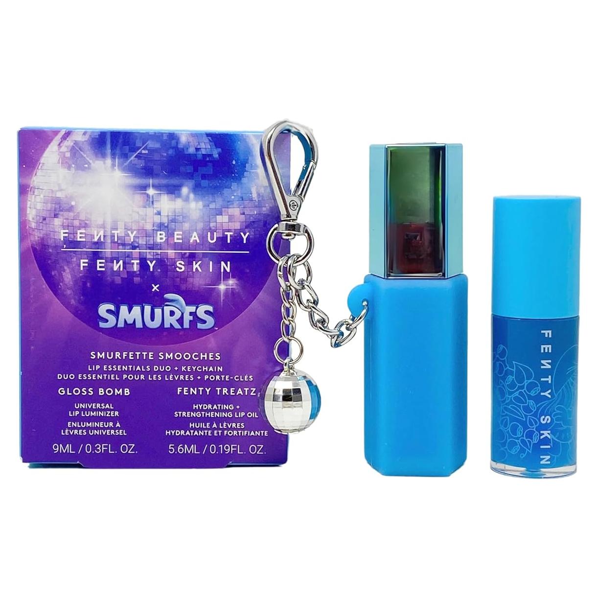 Dúo Labiales Fenty Beauty X Smurfs - Gloss Bomb y Aceite