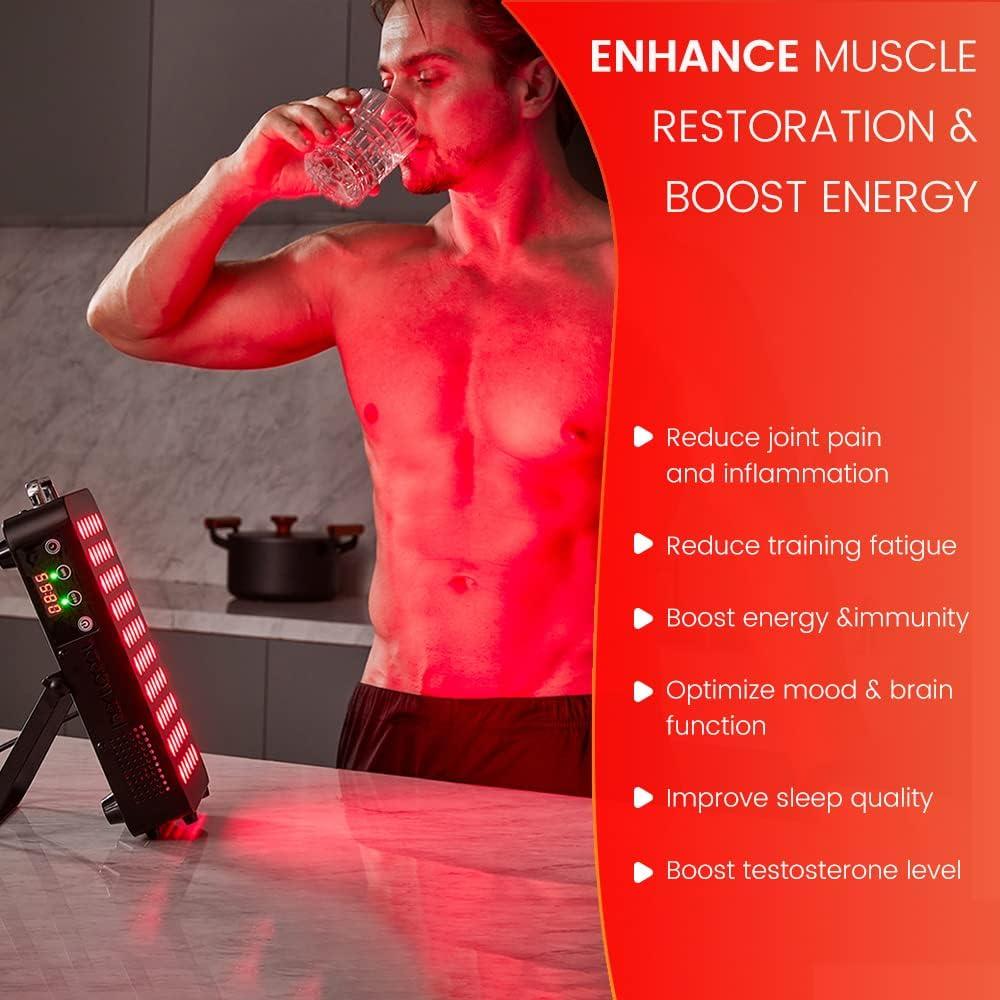 Terapia de Luz Roja Bestqool X60 105W para Cuerpo y Cara