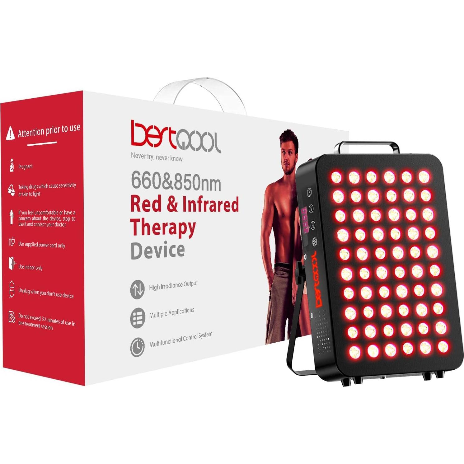 Terapia de Luz Roja Bestqool X60 105W para Cuerpo y Cara
