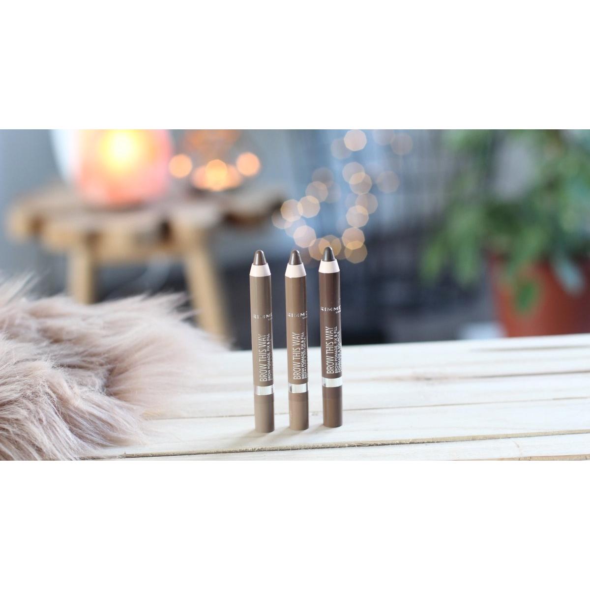 Pomada para Cejas Rimmel London Brow This Way 3.25 g Marrón Medio