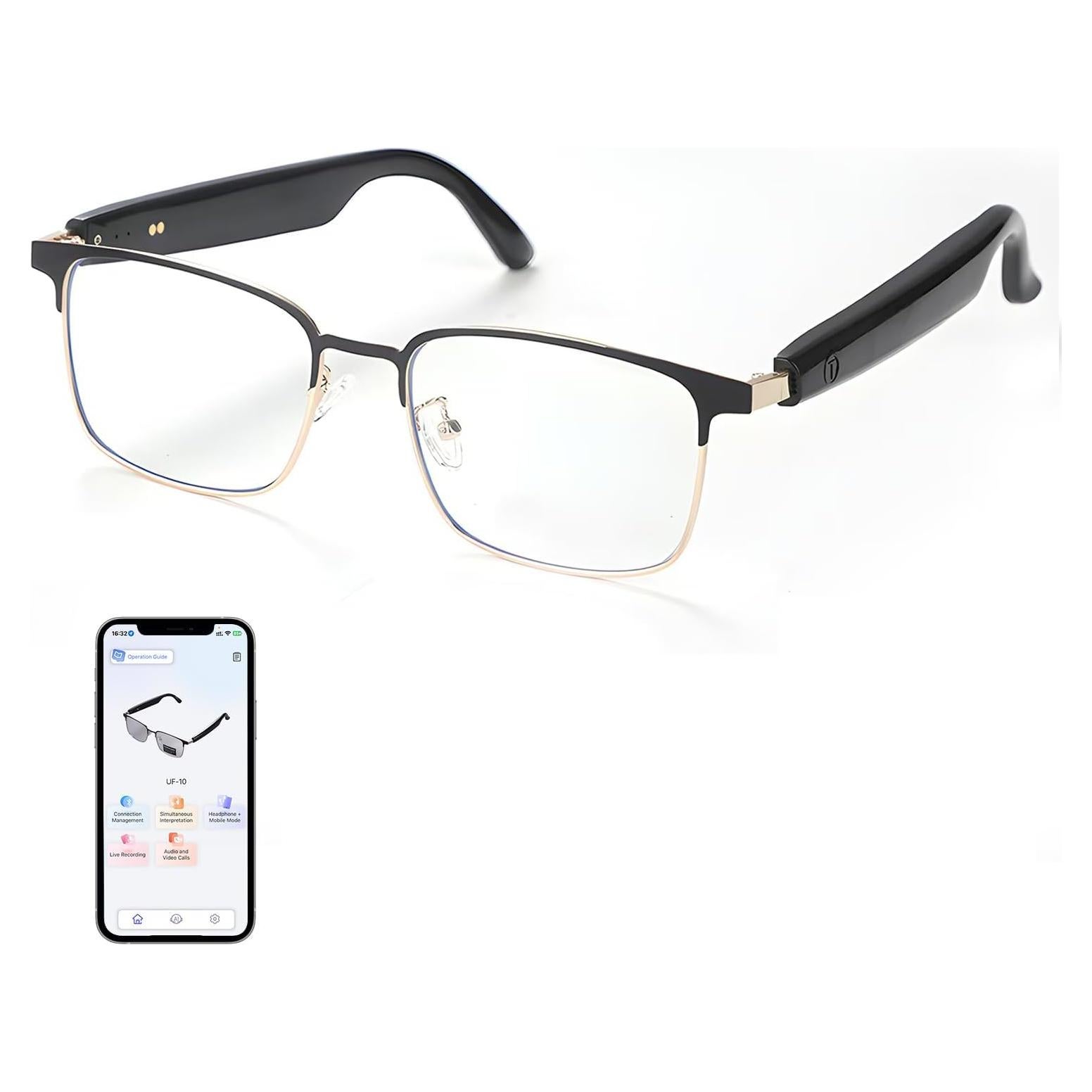 Gafas Traductoras AI GenXenon GS06 Luz Azul 110 Idiomas