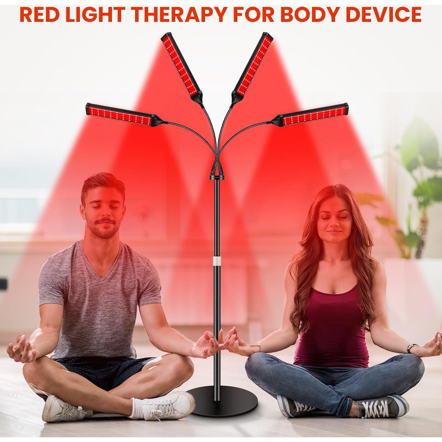 Lámpara de Terapia de Luz Roja Viconor 4 Cabezas 660nm 850nm