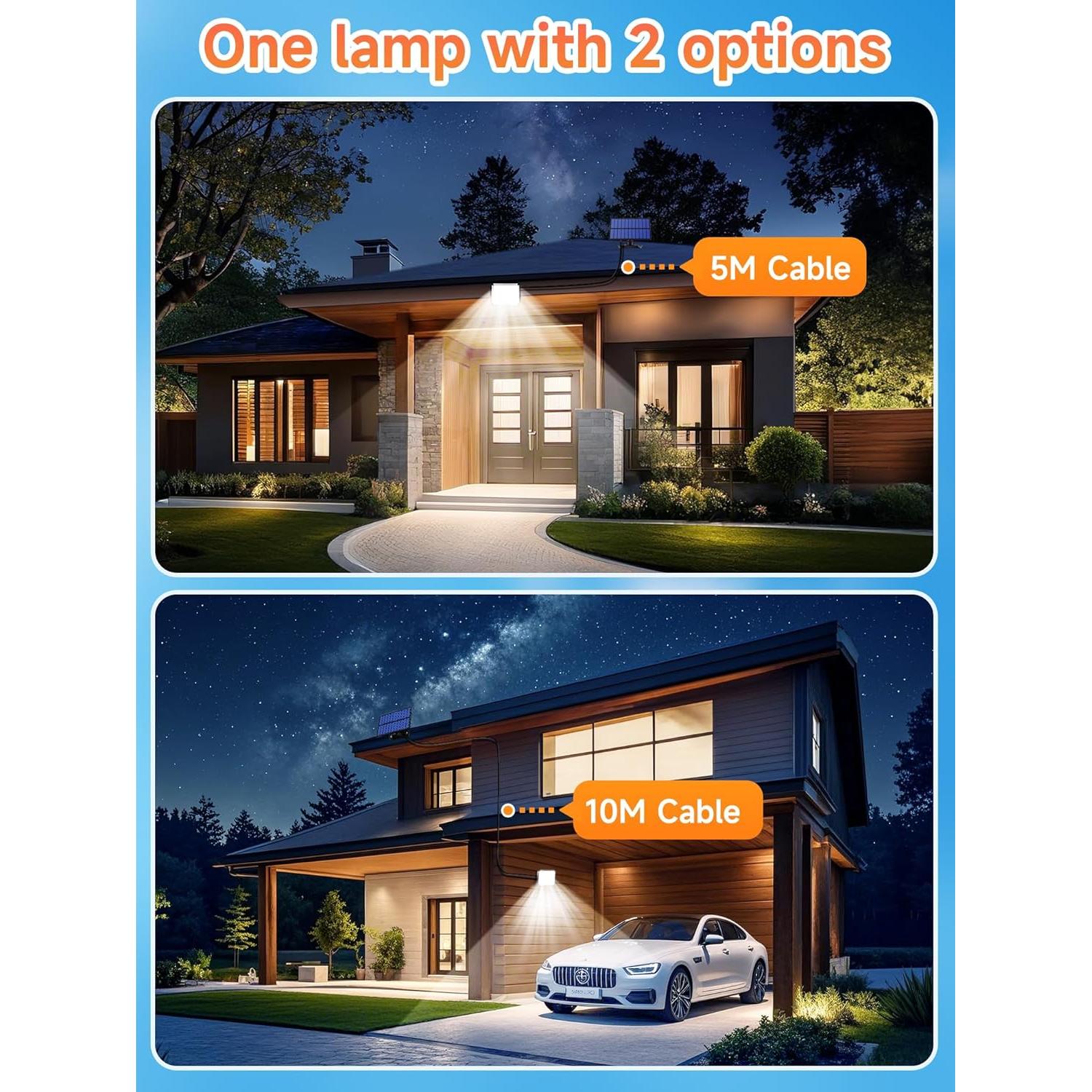 Luces Solares PIKOY 318 LED 10M IP65 Control Remoto