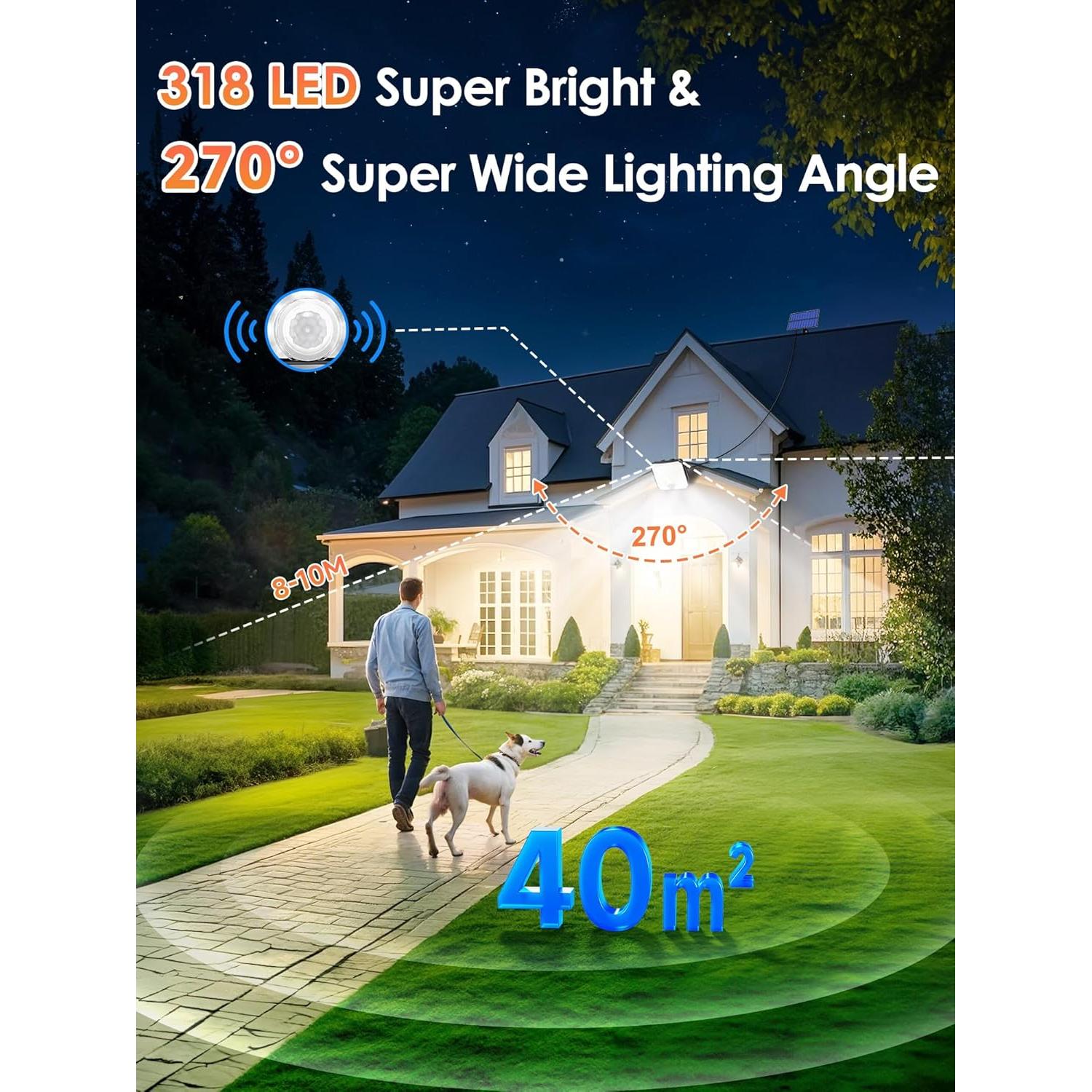 Luces Solares PIKOY 318 LED 10M IP65 Control Remoto