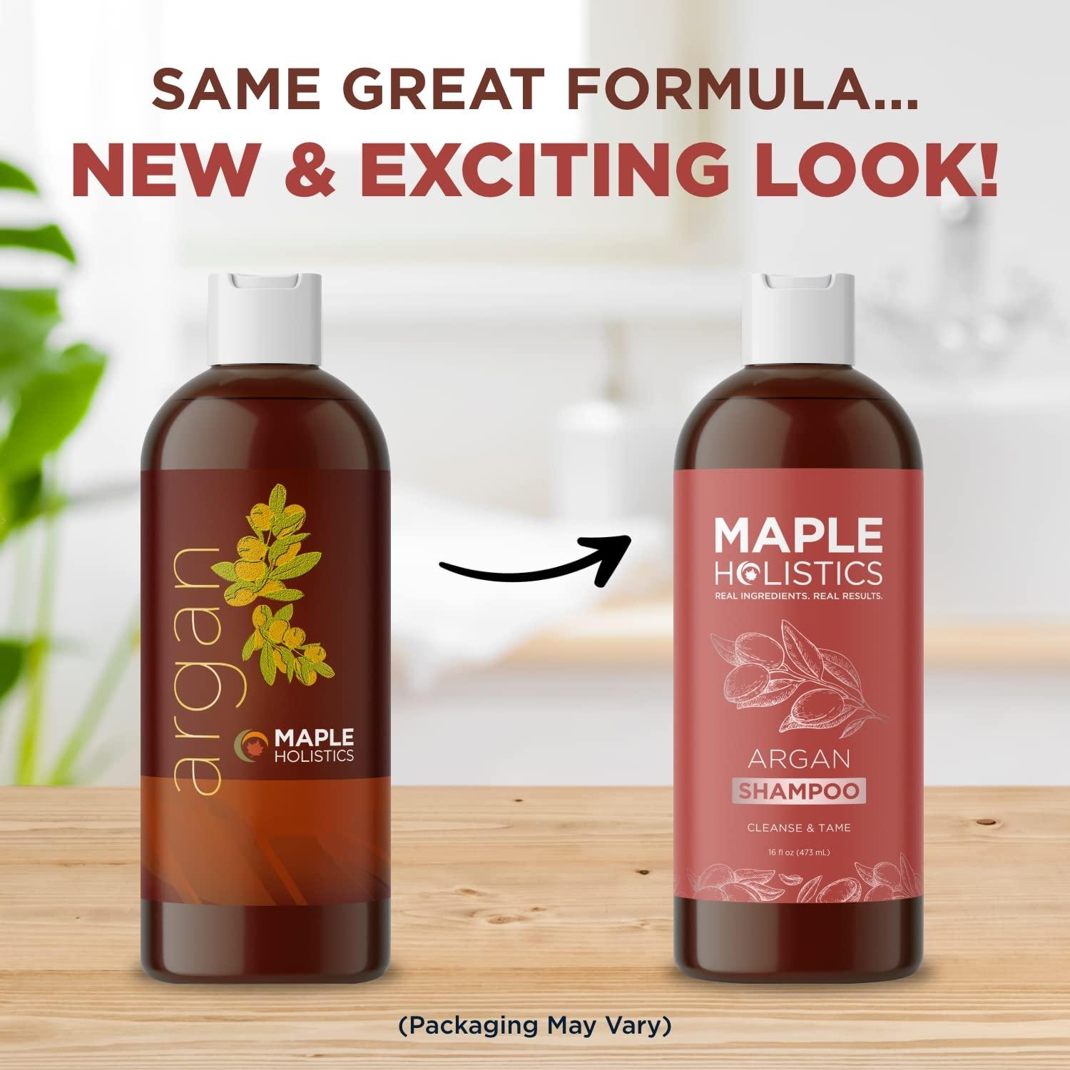 Champú de Aceite de Argán Maple Holistics 454g Sin Sulfatos