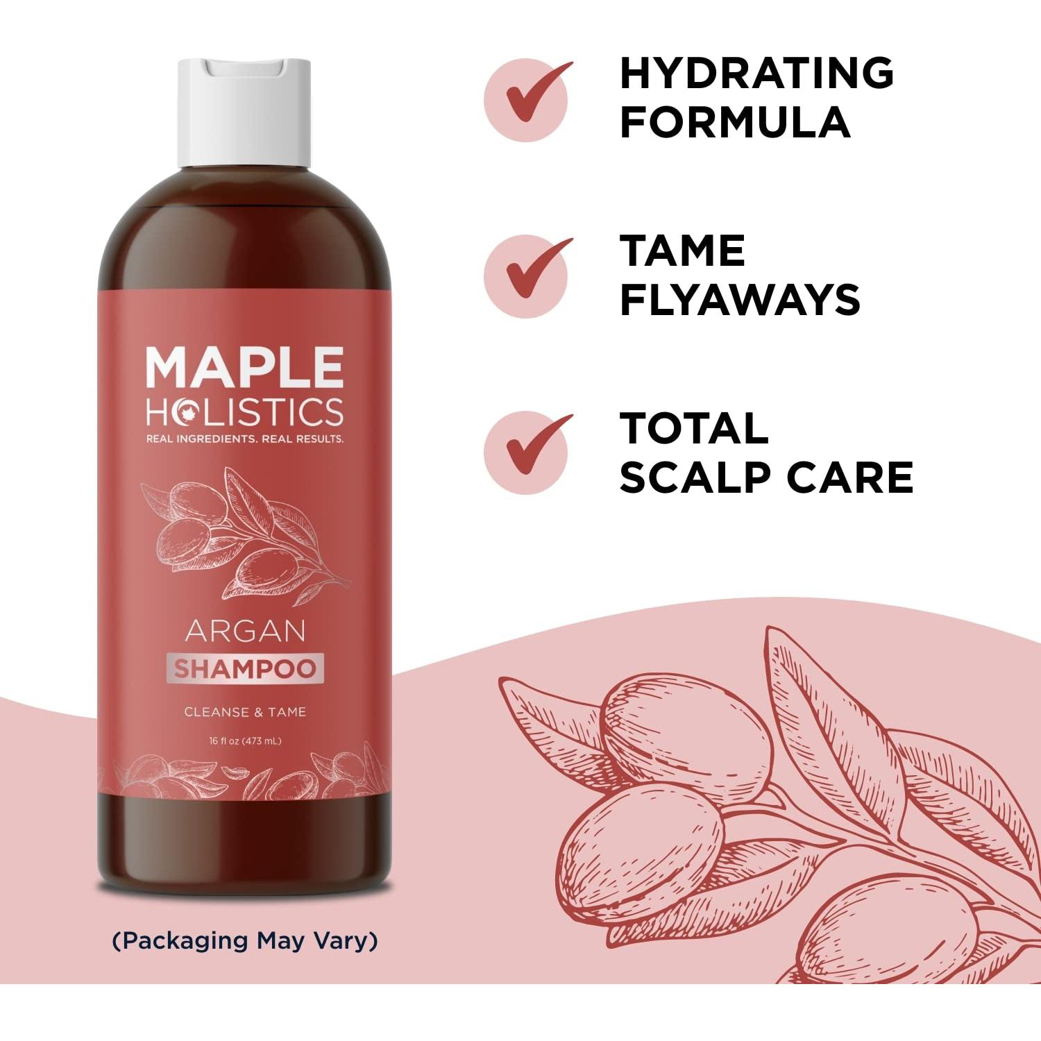 Champú de Aceite de Argán Maple Holistics 454g Sin Sulfatos