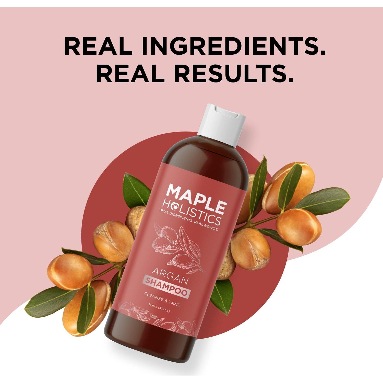 Champú de Aceite de Argán Maple Holistics 454g Sin Sulfatos