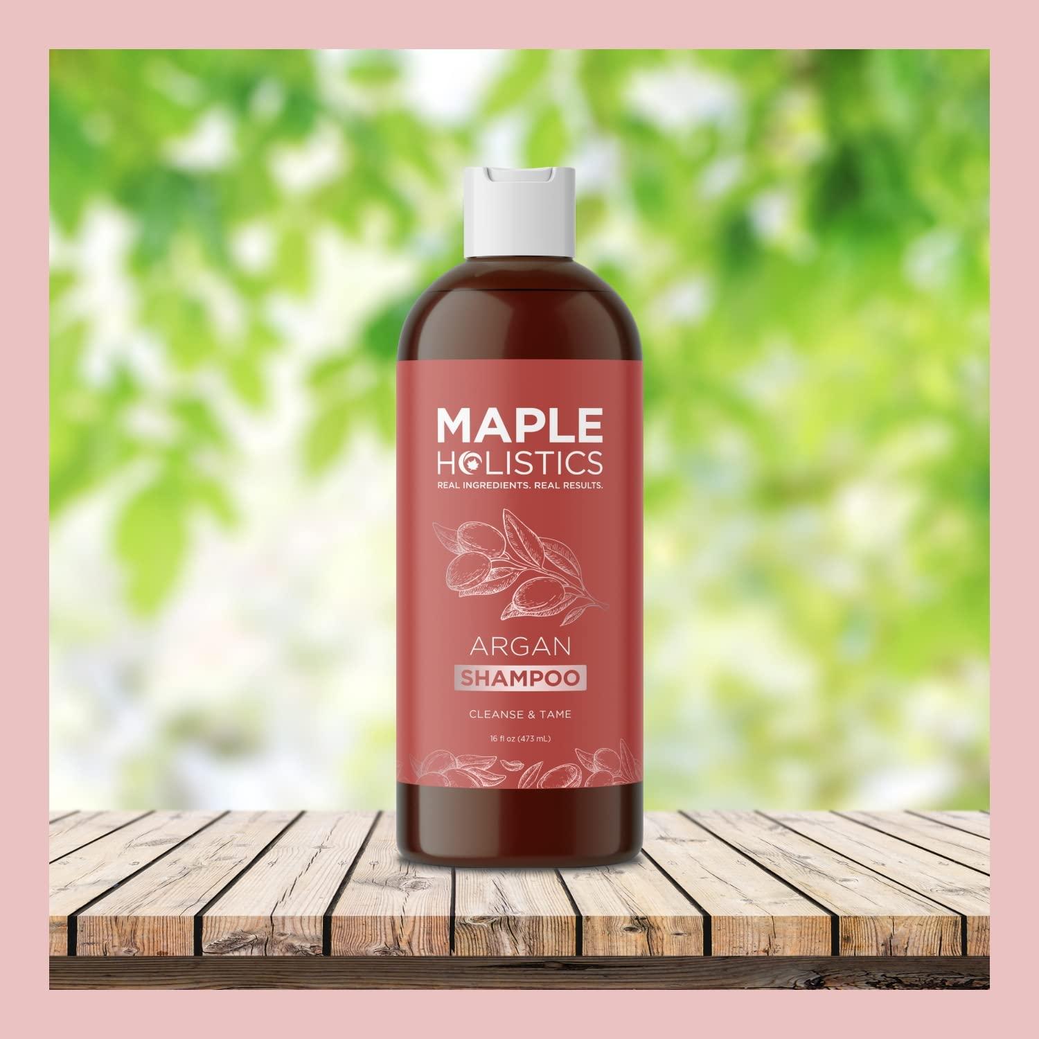 Champú de Aceite de Argán Maple Holistics 454g Sin Sulfatos