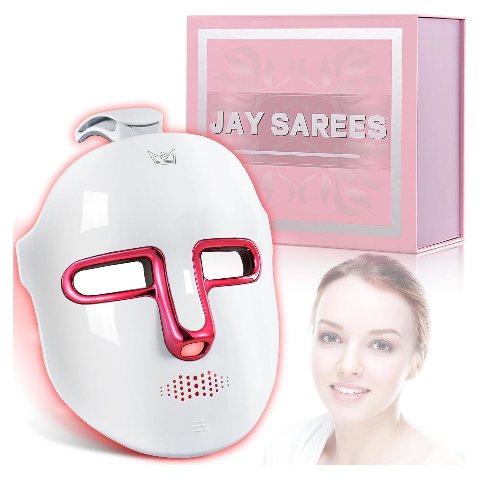 Máscara Facial LED JAY SAREES 7 Colores Cuidado Piel